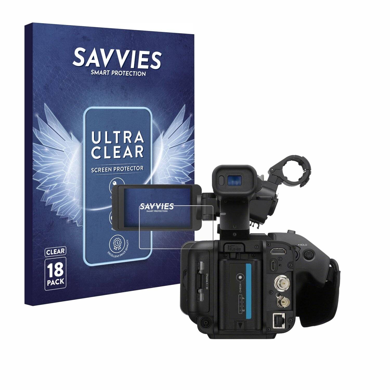 18x Savvies Displayschutz-Folie für Sony