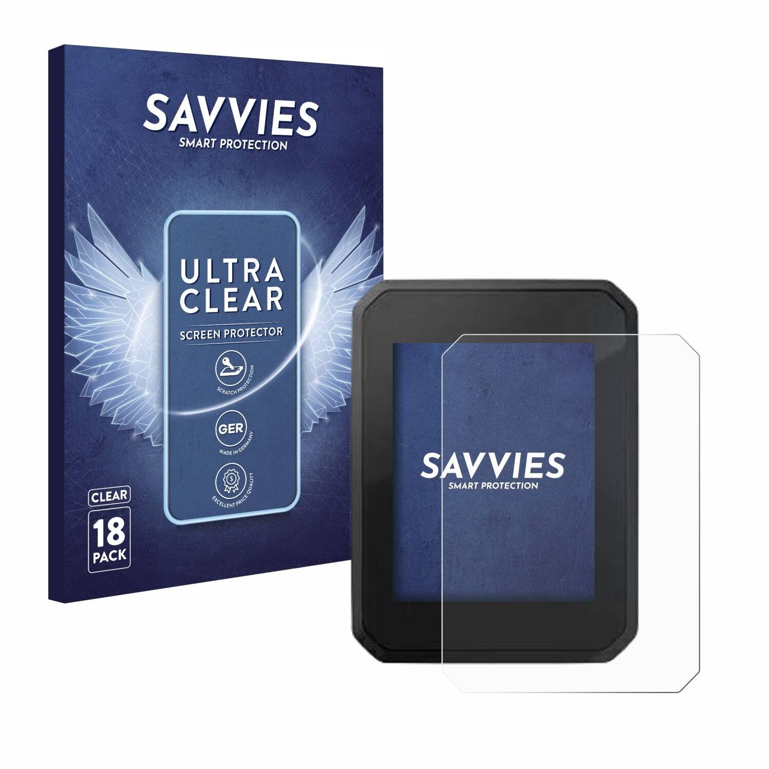 18x Savvies Displayschutz-Folie für FIT Display Compact