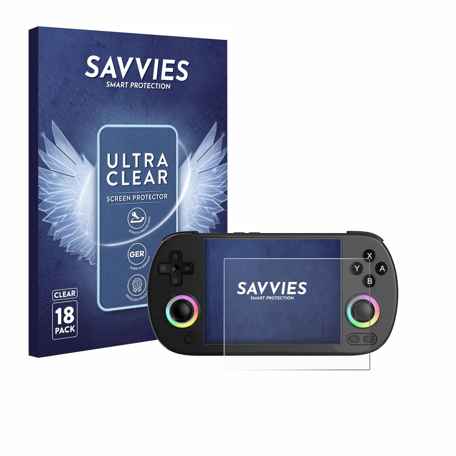 18x Savvies Displayschutz-Folie für Anbernic RG40XX