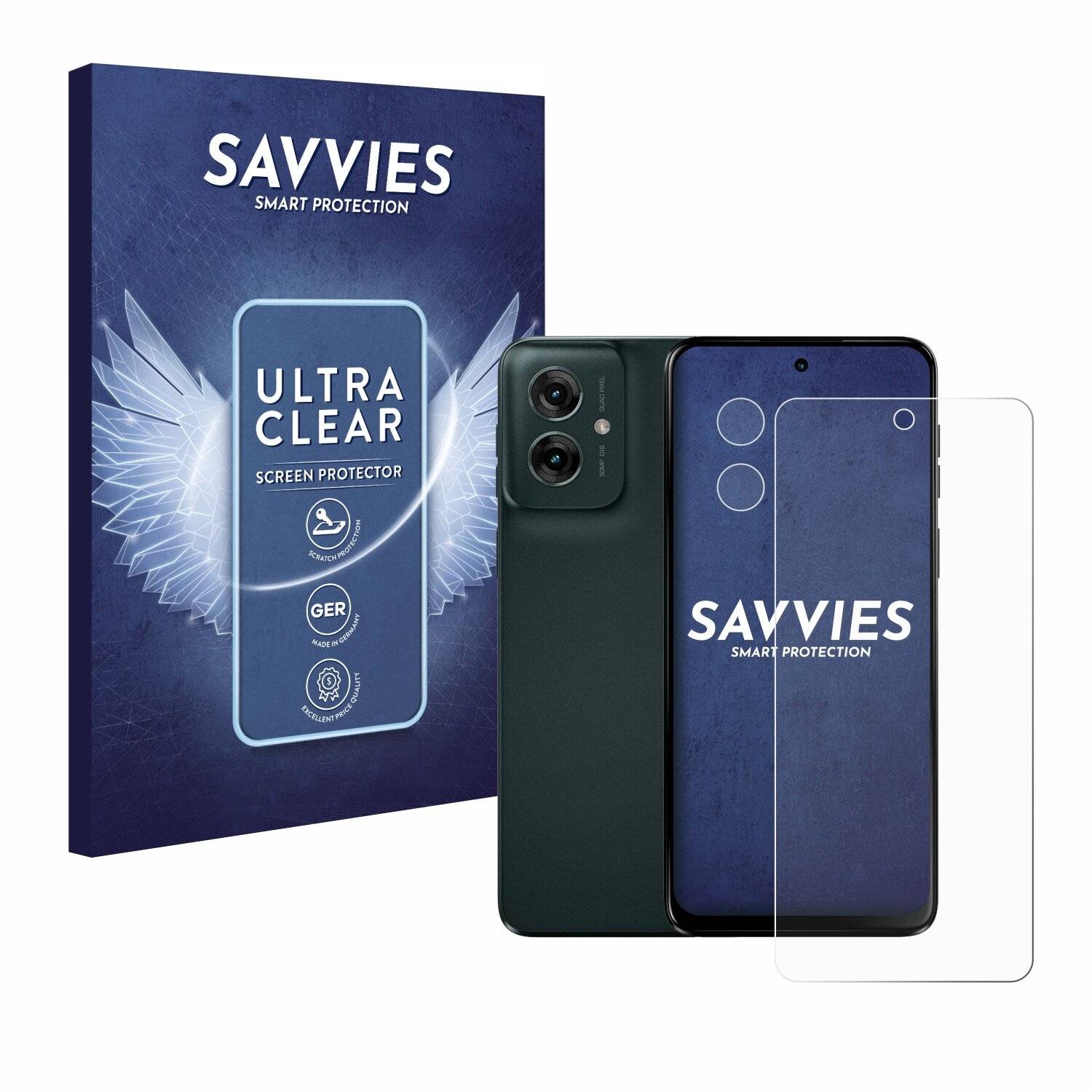 18x Savvies Displayschutz-Folie für Motorola Moto G55
