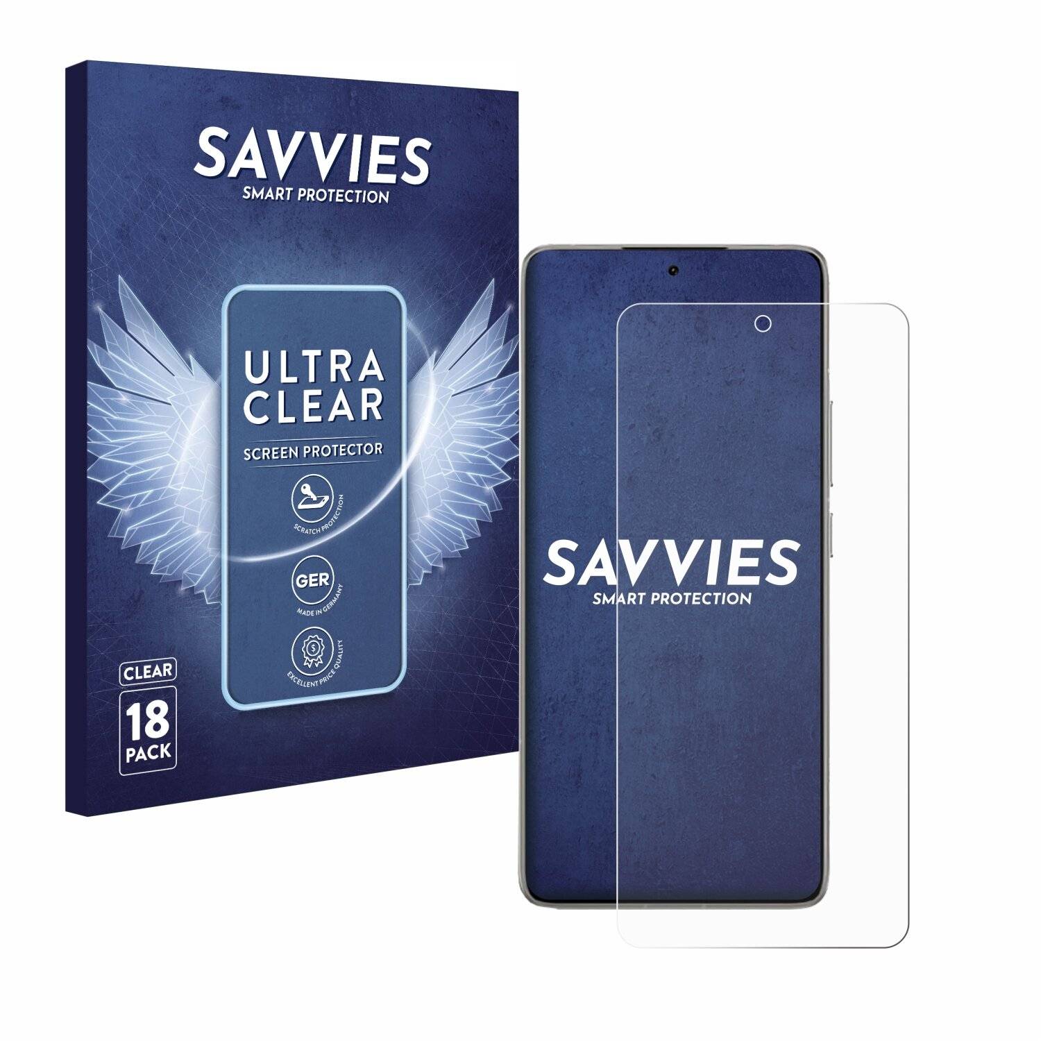 18x Savvies Displayschutz-Folie für Xiaomi 14T