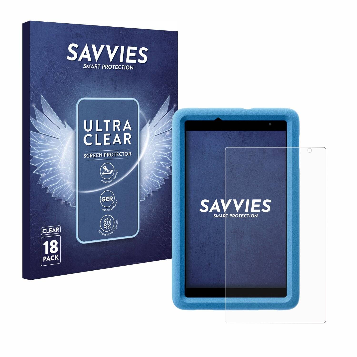 18x Savvies Displayschutz-Folie für Blackview Tab A5