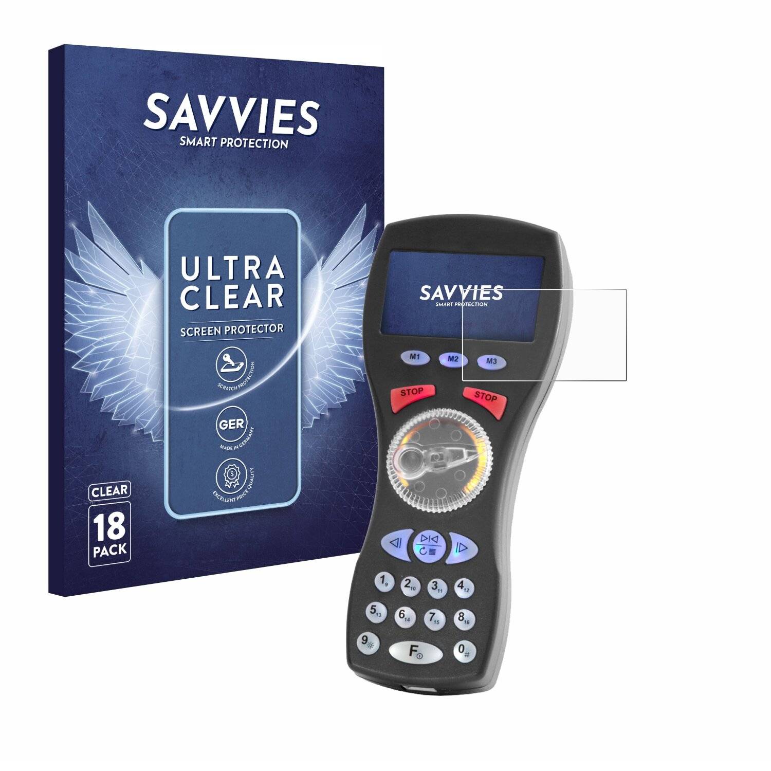 18x Savvies Displayschutz-Folie für Massoth Dimax