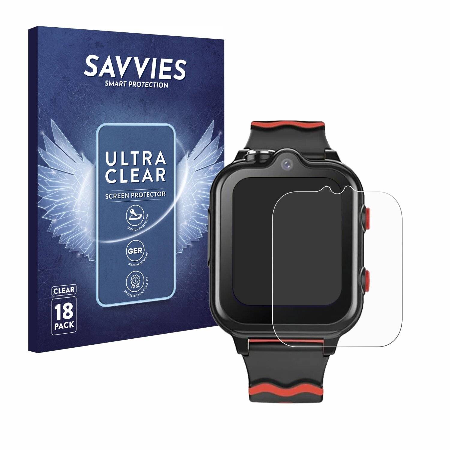 18x Savvies Displayschutz-Folie für Sytifro D35