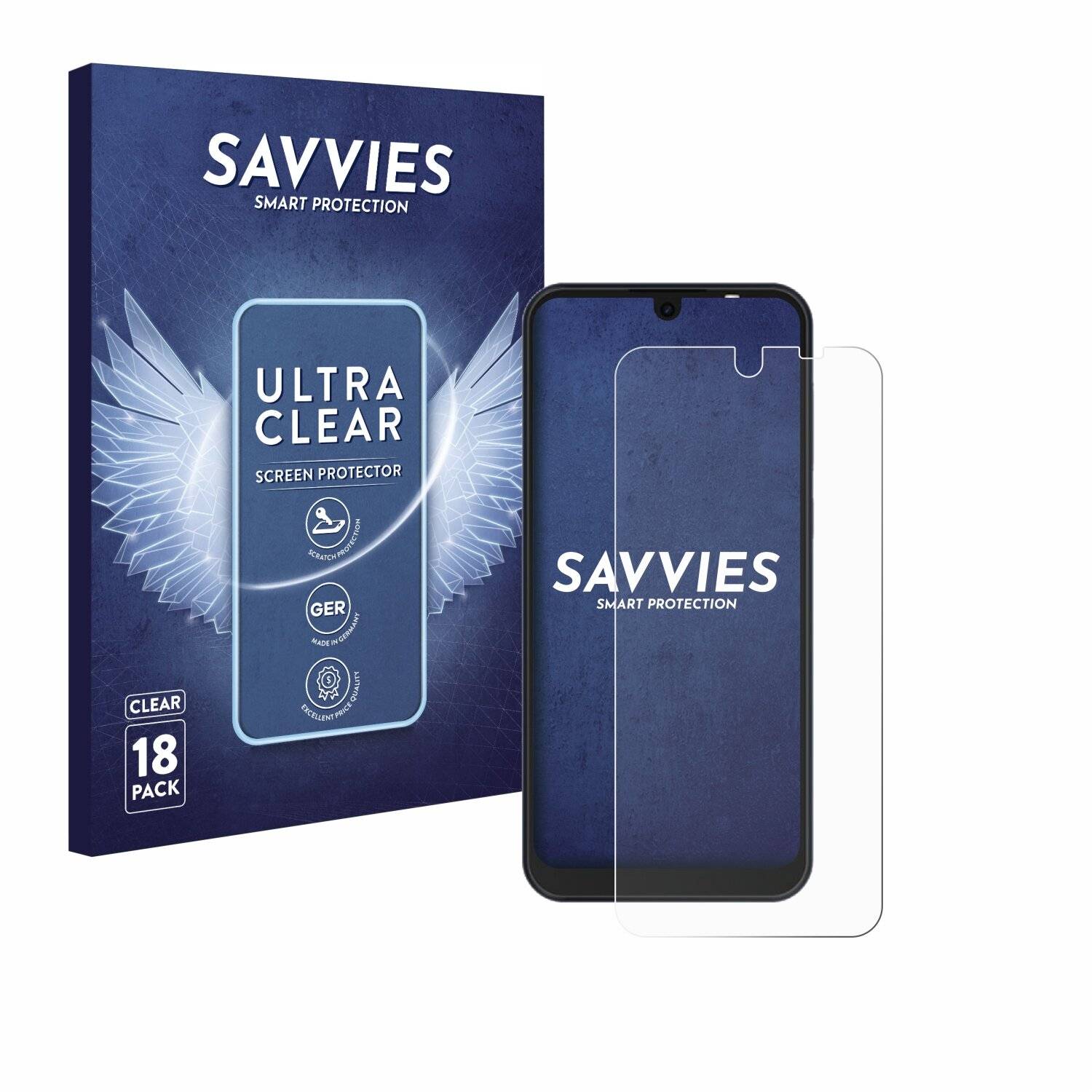 18x Savvies Displayschutz-Folie für Tecno Pop