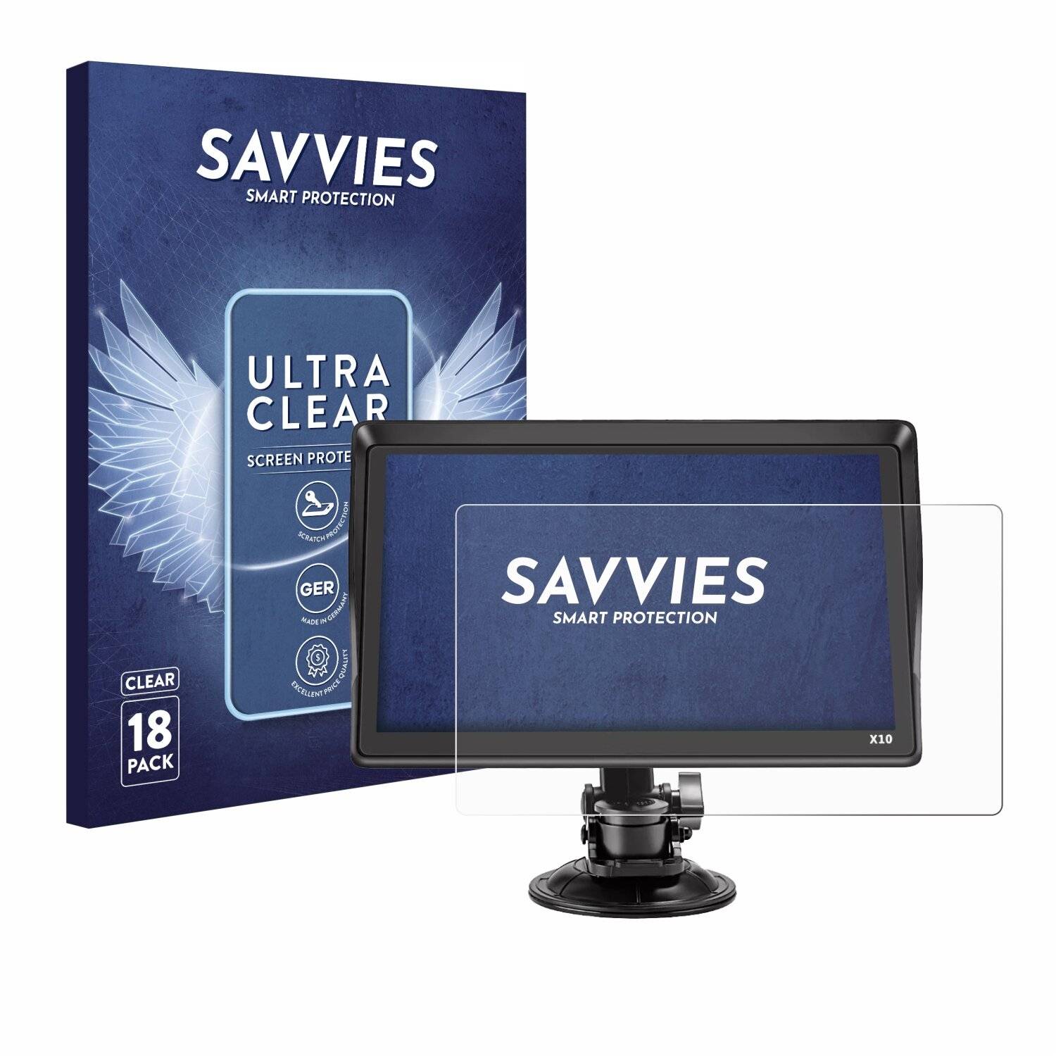 18x Savvies Displayschutz-Folie für Xgody X10