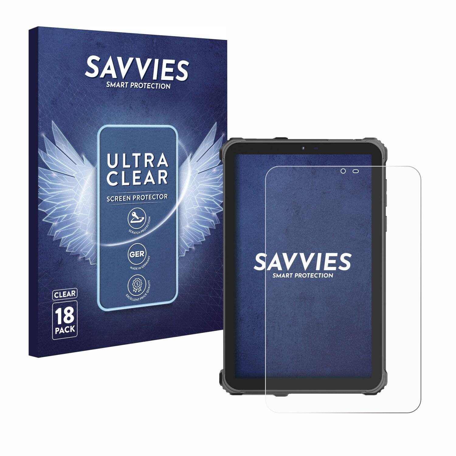 18x Savvies Displayschutz-Folie für Oukitel RT3