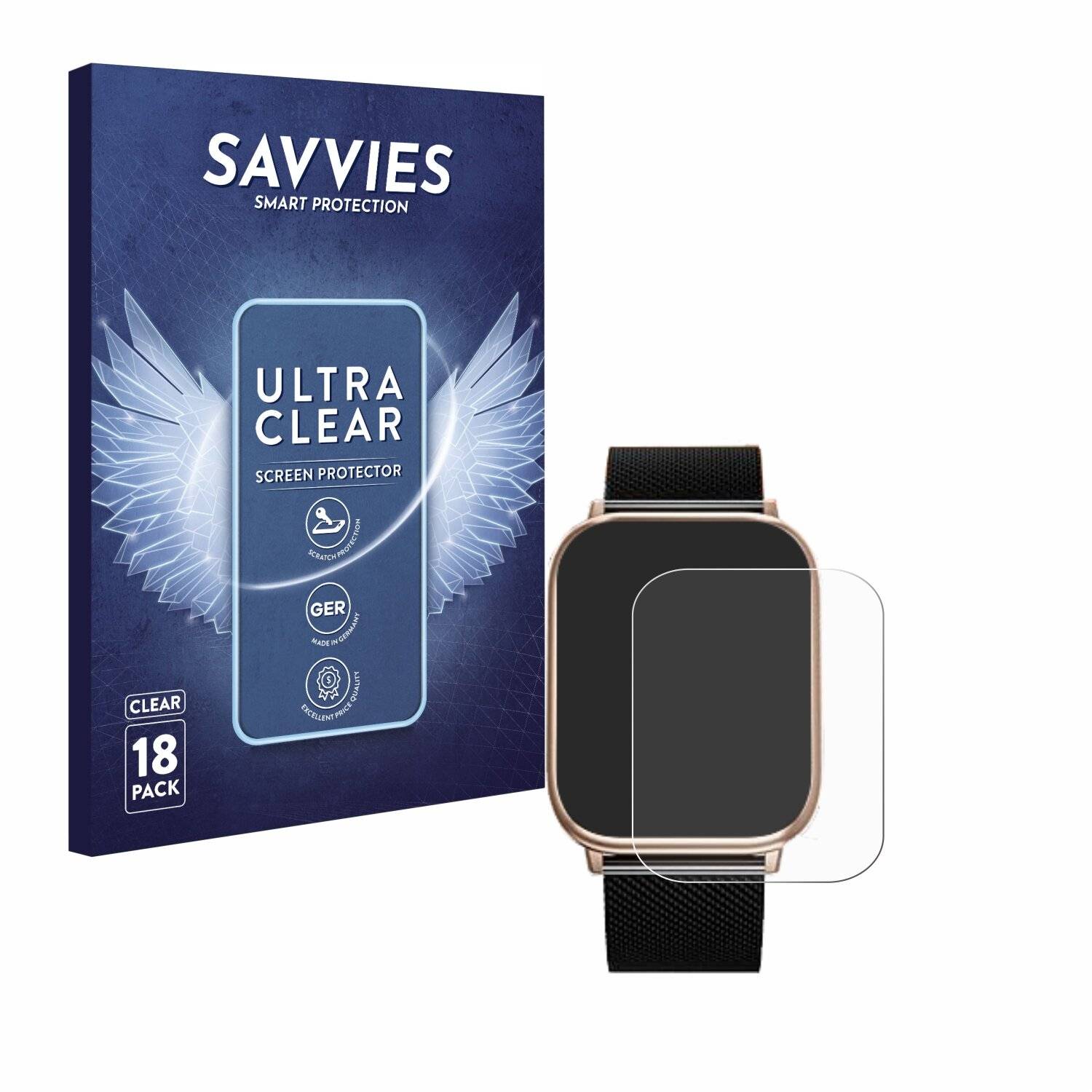 18x Savvies Displayschutz-Folie für RifePhi G51