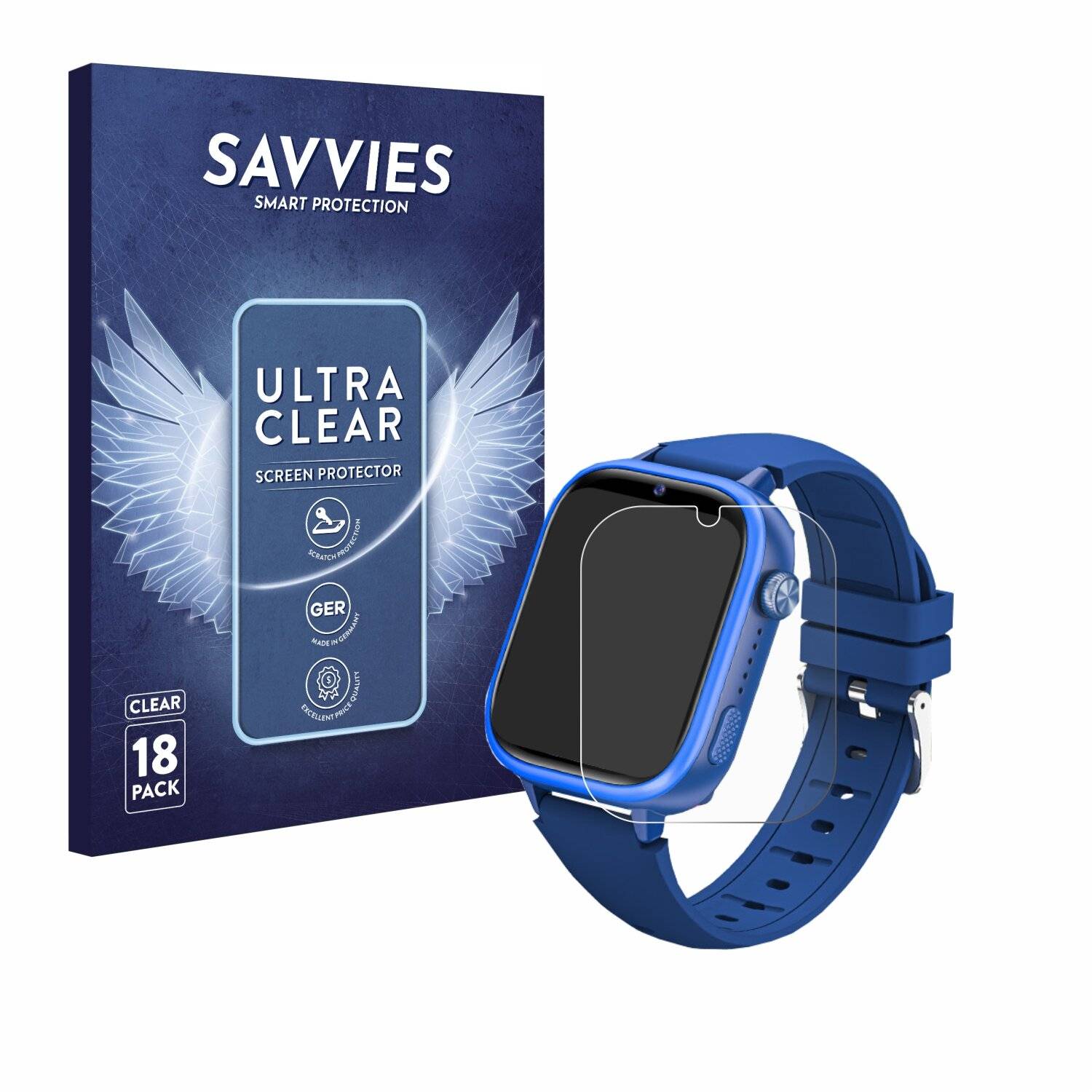 18x Savvies Displayschutz-Folie für Akumaka