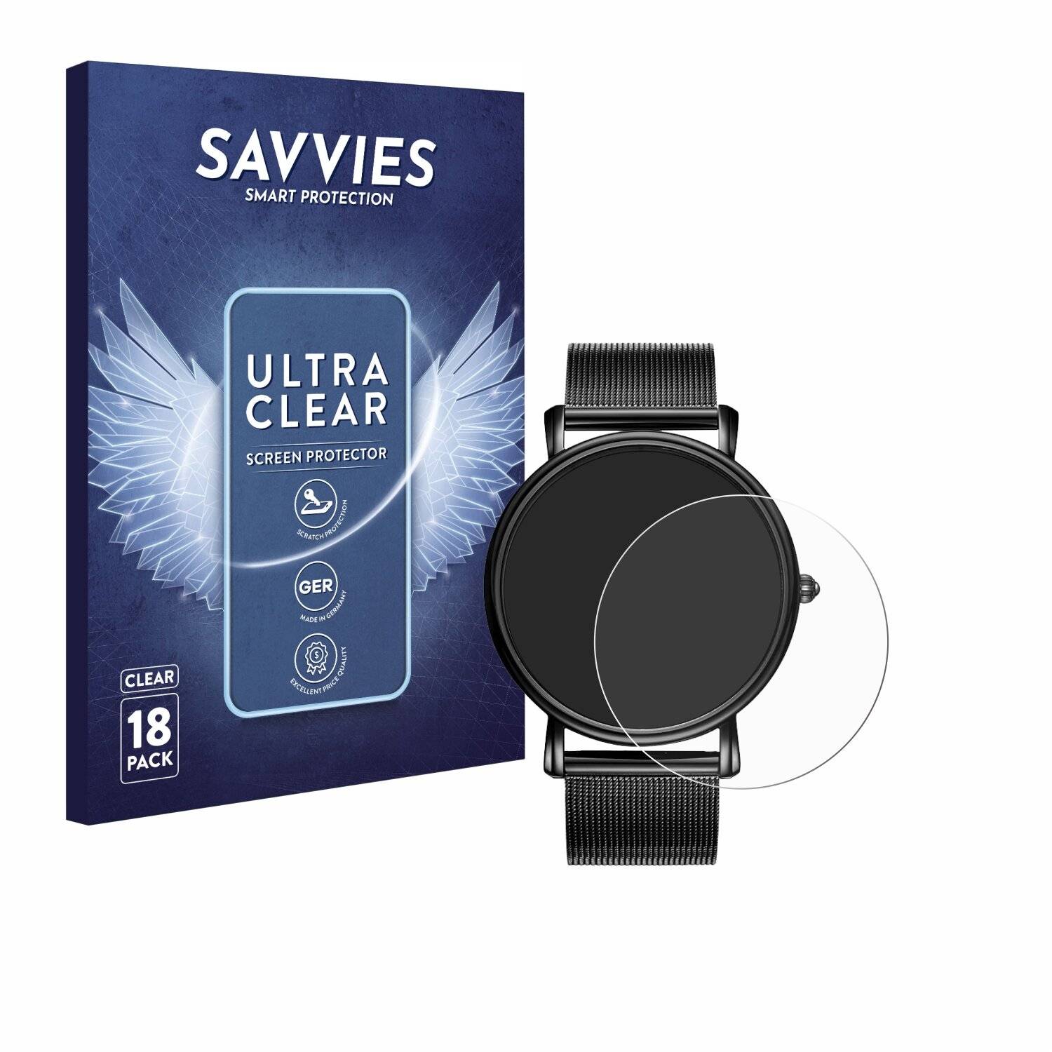 18x Savvies Displayschutz-Folie für Burei