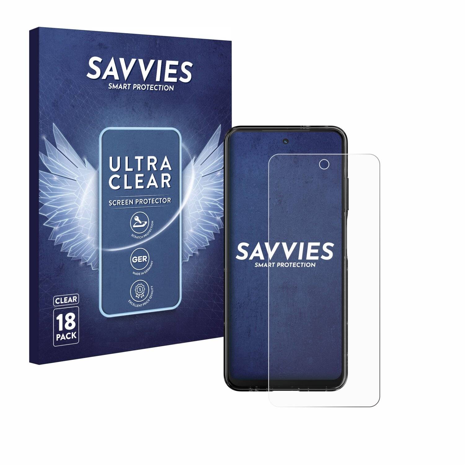 18x Savvies Displayschutz-Folie für HMD