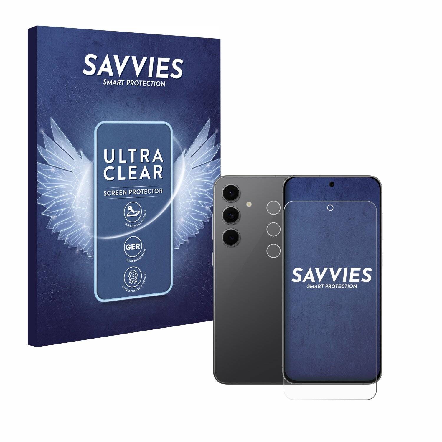 18x Savvies Displayschutz-Folie für Samsung Galaxy S24 FE