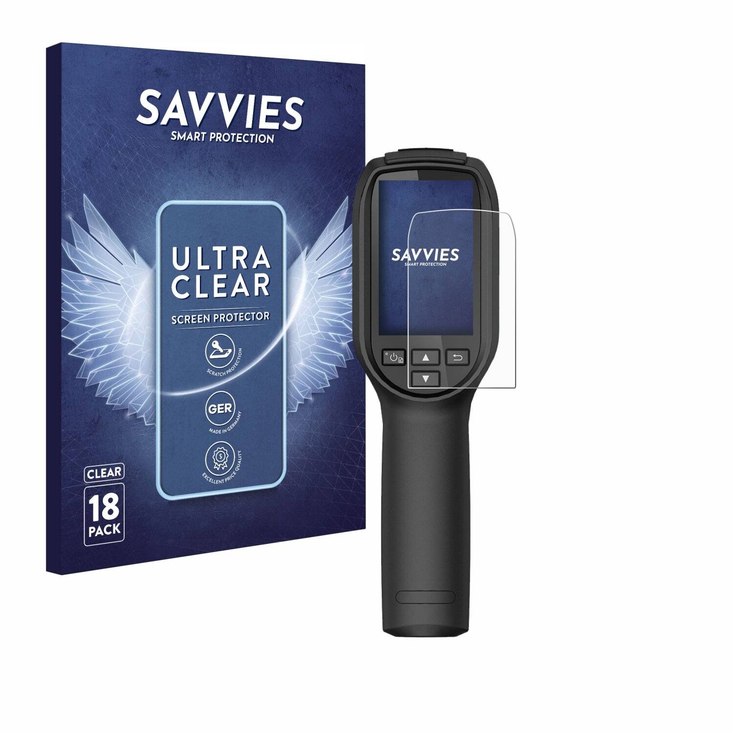 18x Savvies Displayschutz-Folie für Hikmicro Eco /