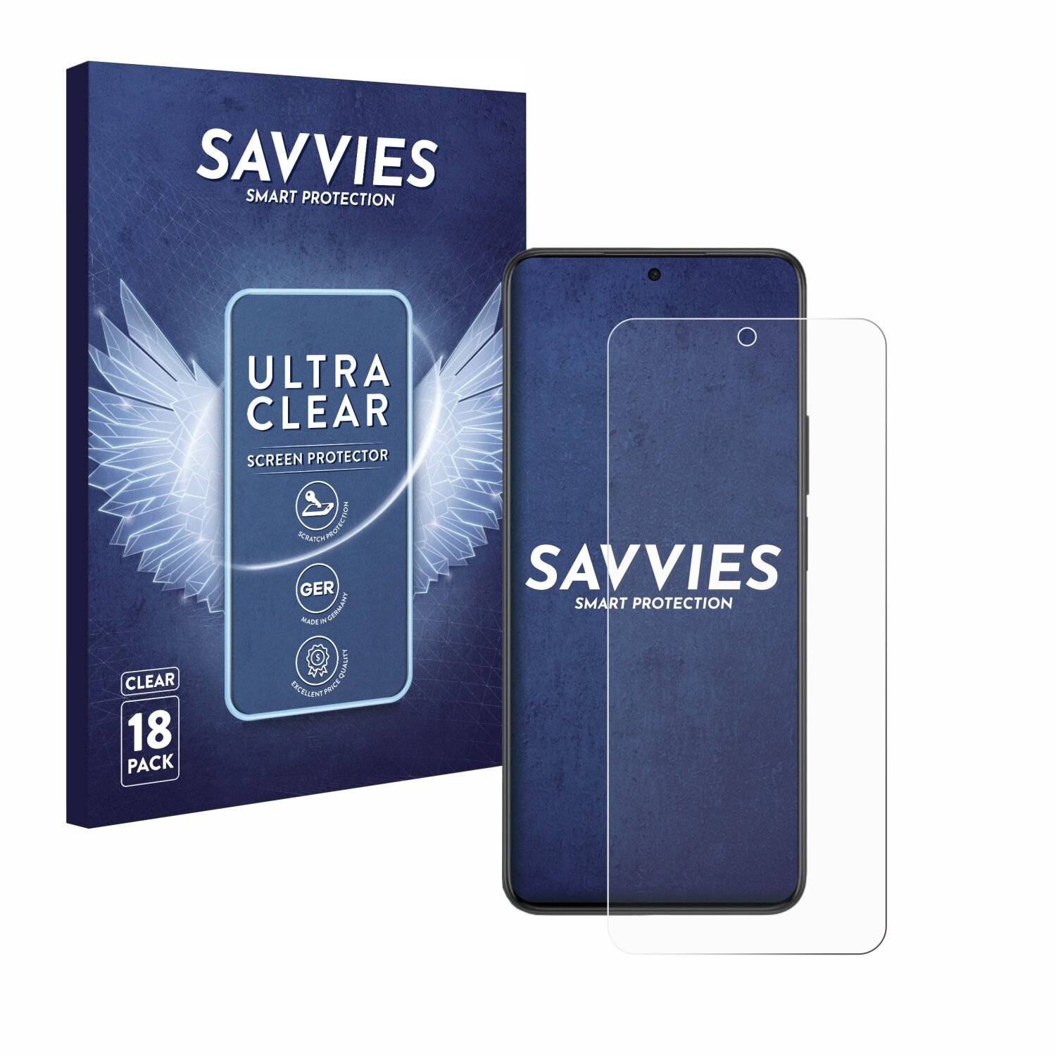 18x Savvies Displayschutz-Folie für Honor