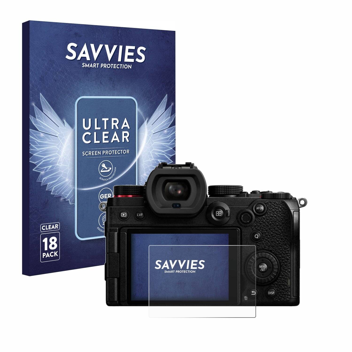 18x Savvies Displayschutz-Folie für Panasonic Lumix
