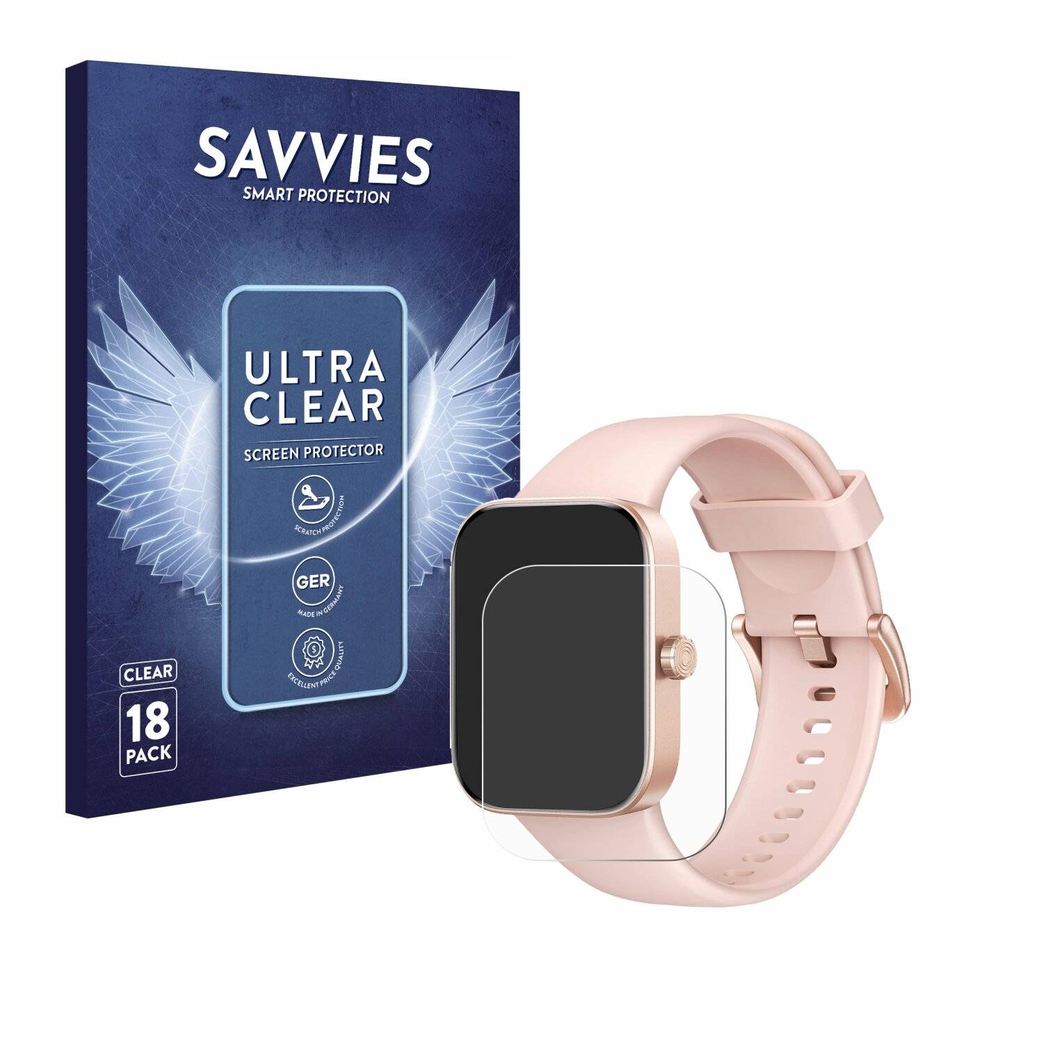 18x Savvies Displayschutz-Folie für ASWEE P4
