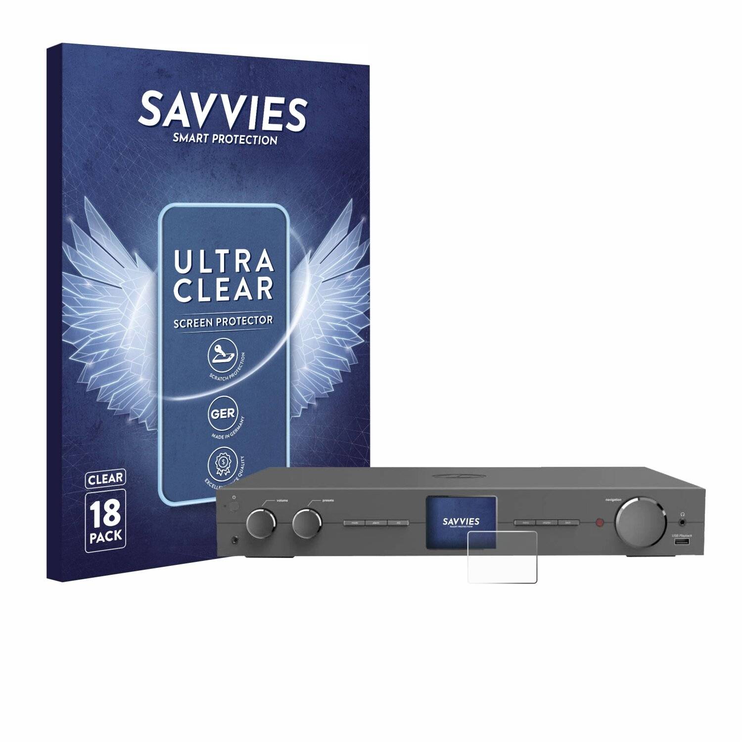 18x Savvies Displayschutz-Folie für Hama