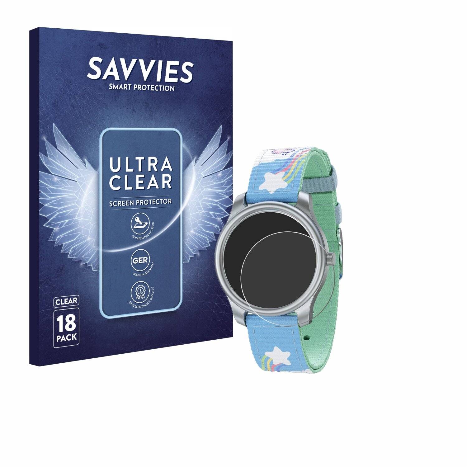 18x Savvies Displayschutz-Folie für Twistiti Kids