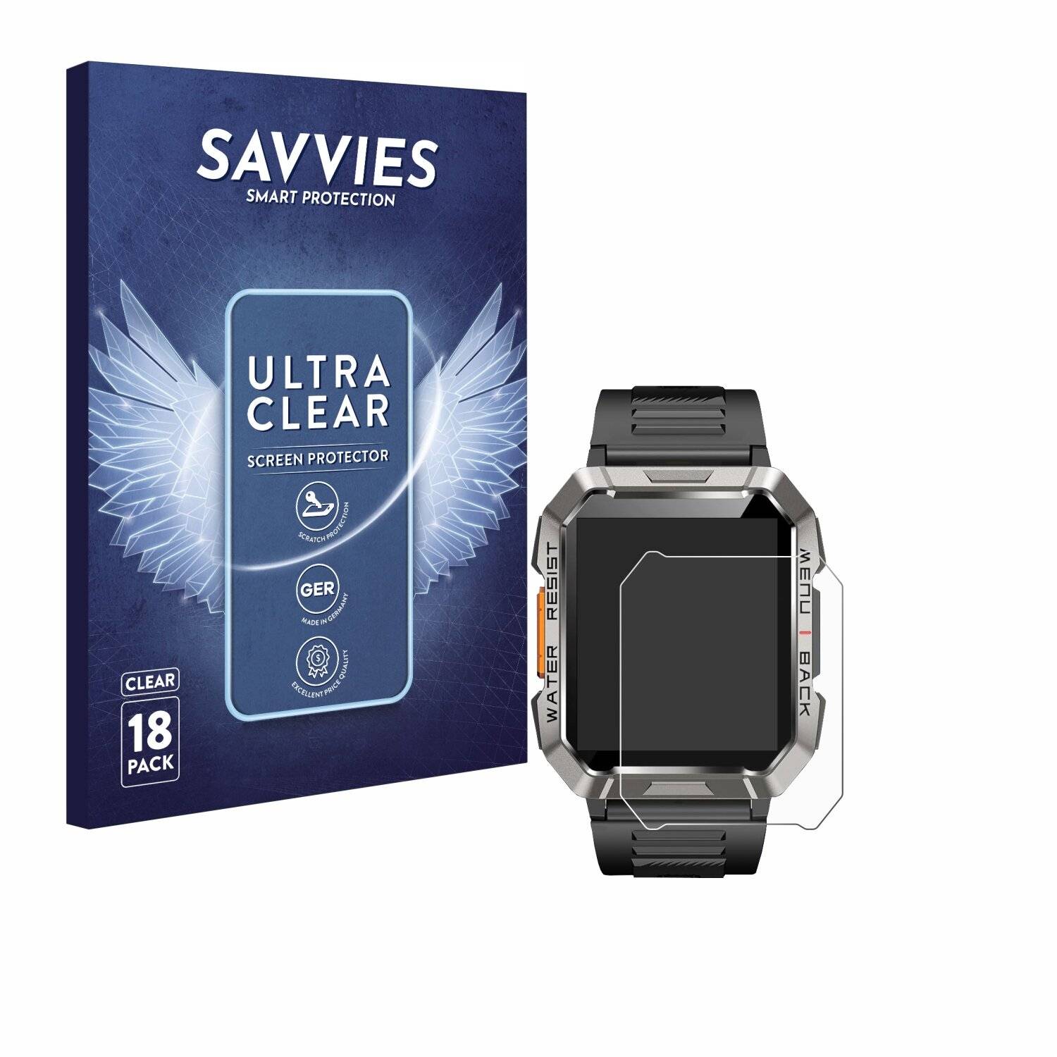 18x Savvies Displayschutz-Folie für Baolubao