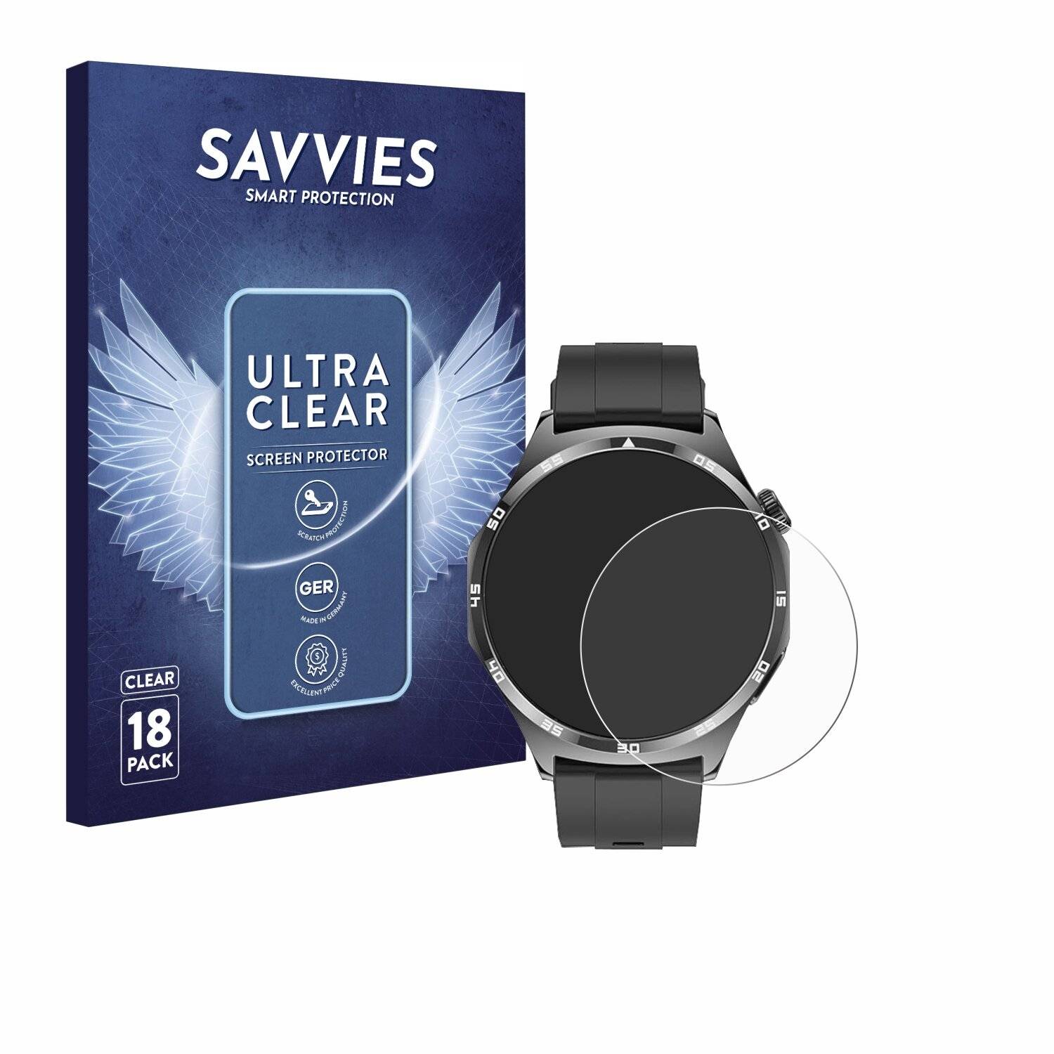 18x Savvies Displayschutz-Folie für Marsyu MT300