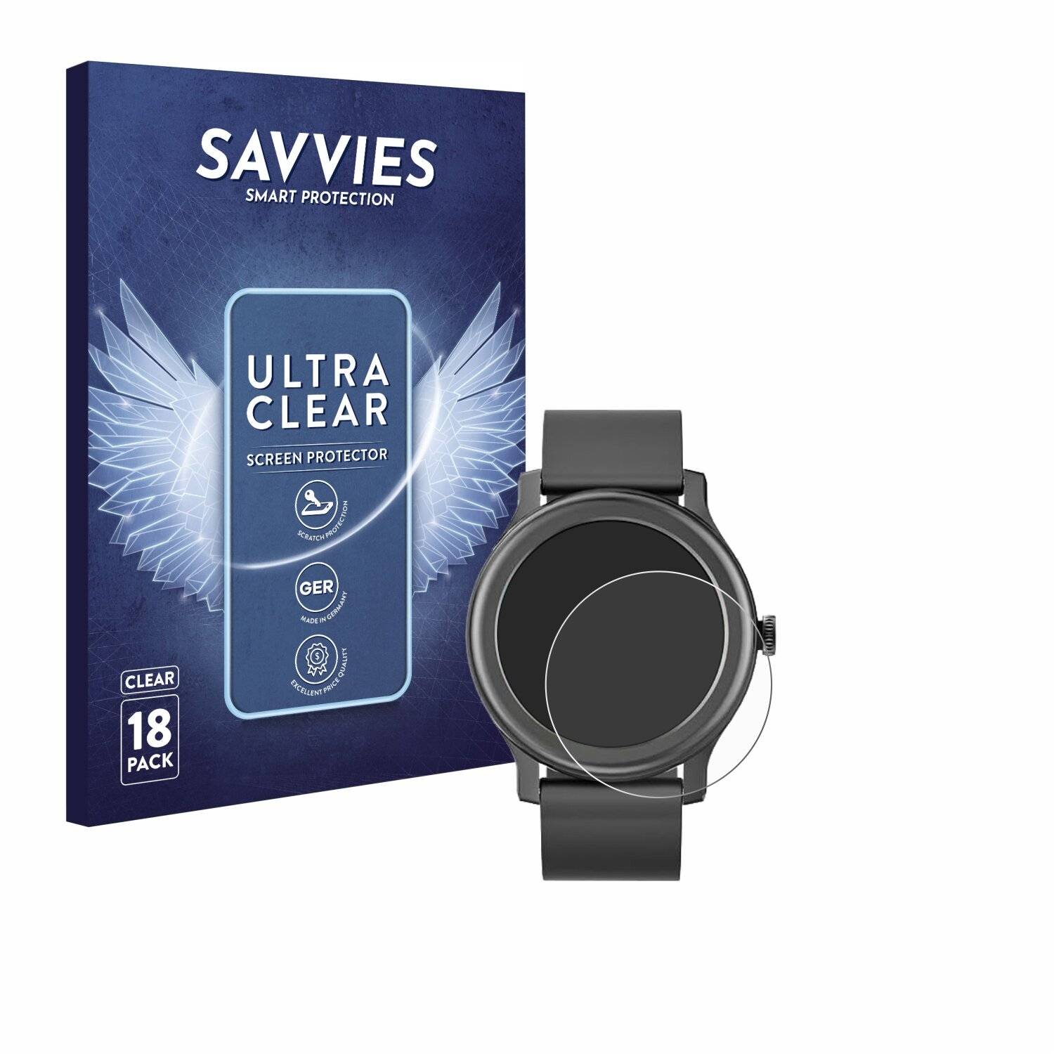 18x Savvies Displayschutz-Folie für Pasonomi CT02