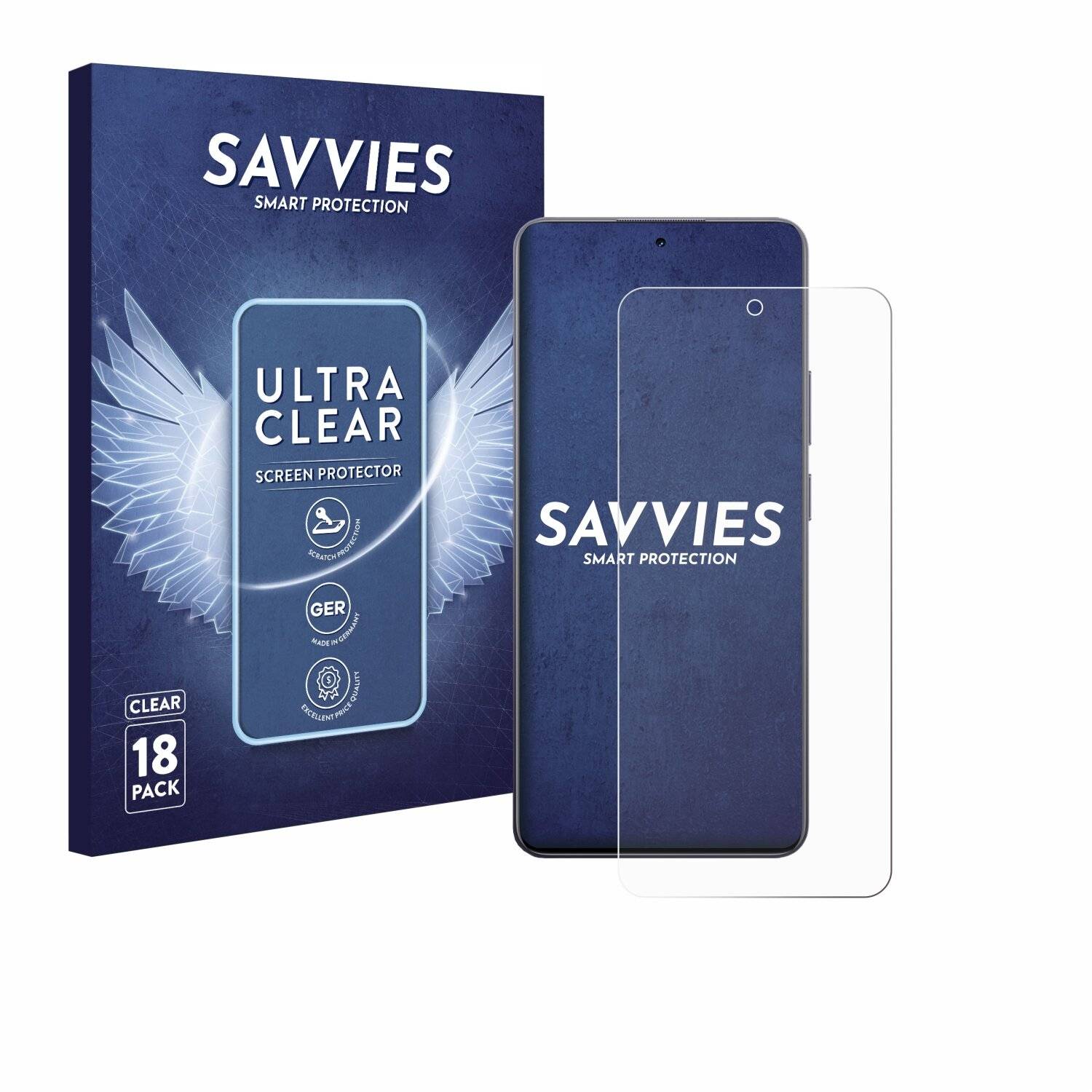 18x Savvies Displayschutz-Folie für realme 13