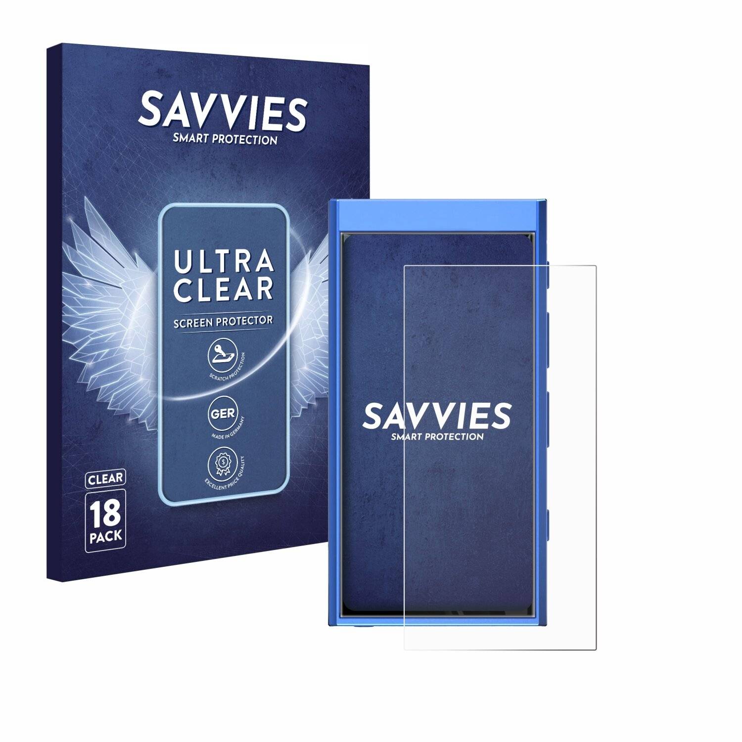 18x Savvies Displayschutz-Folie für Hiby Digital