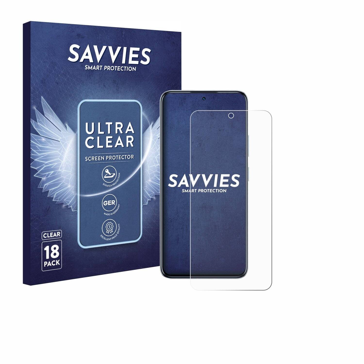18x Savvies Displayschutz-Folie für Infinix Hot 50