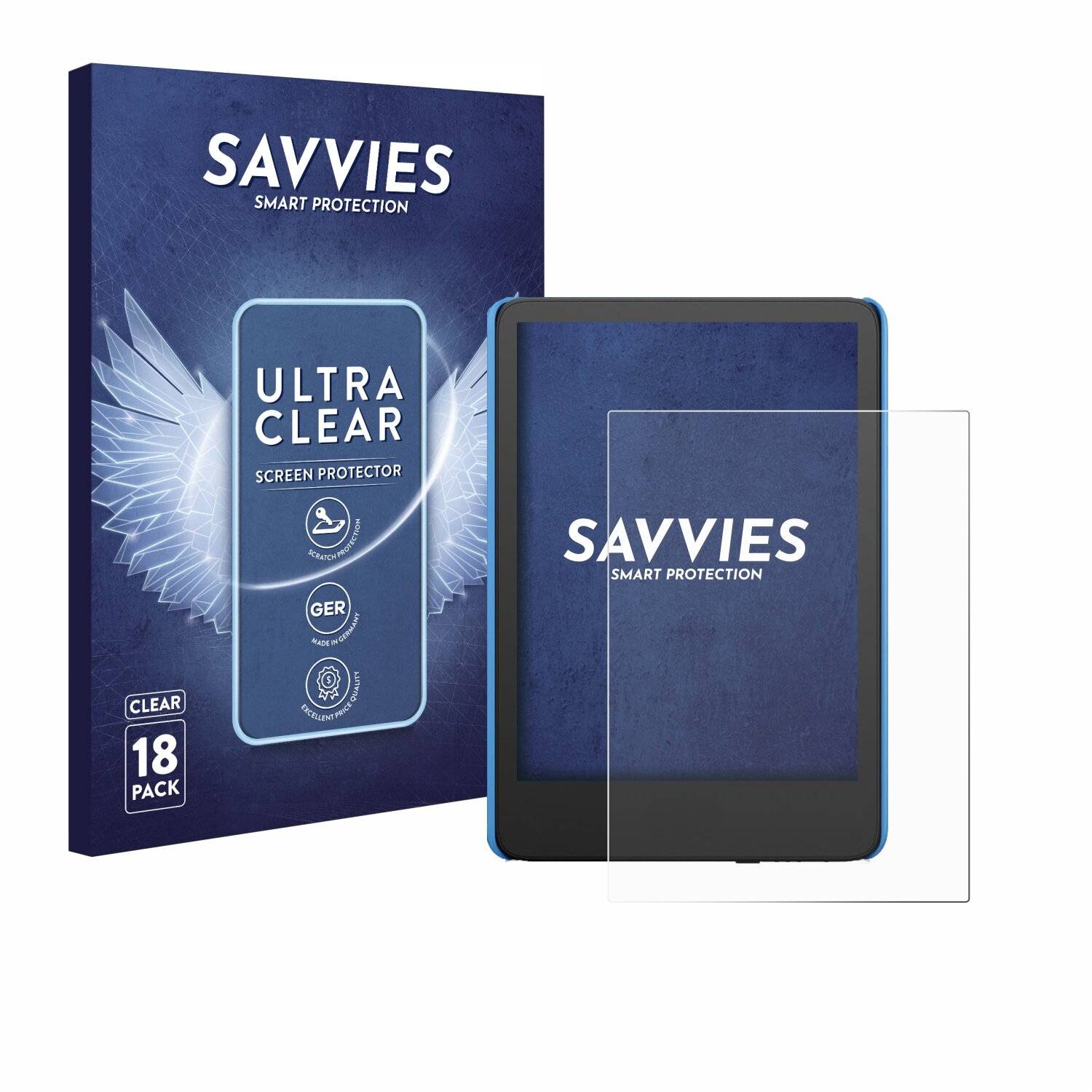 18x Savvies Displayschutz-Folie für Amazon Kindle Kids