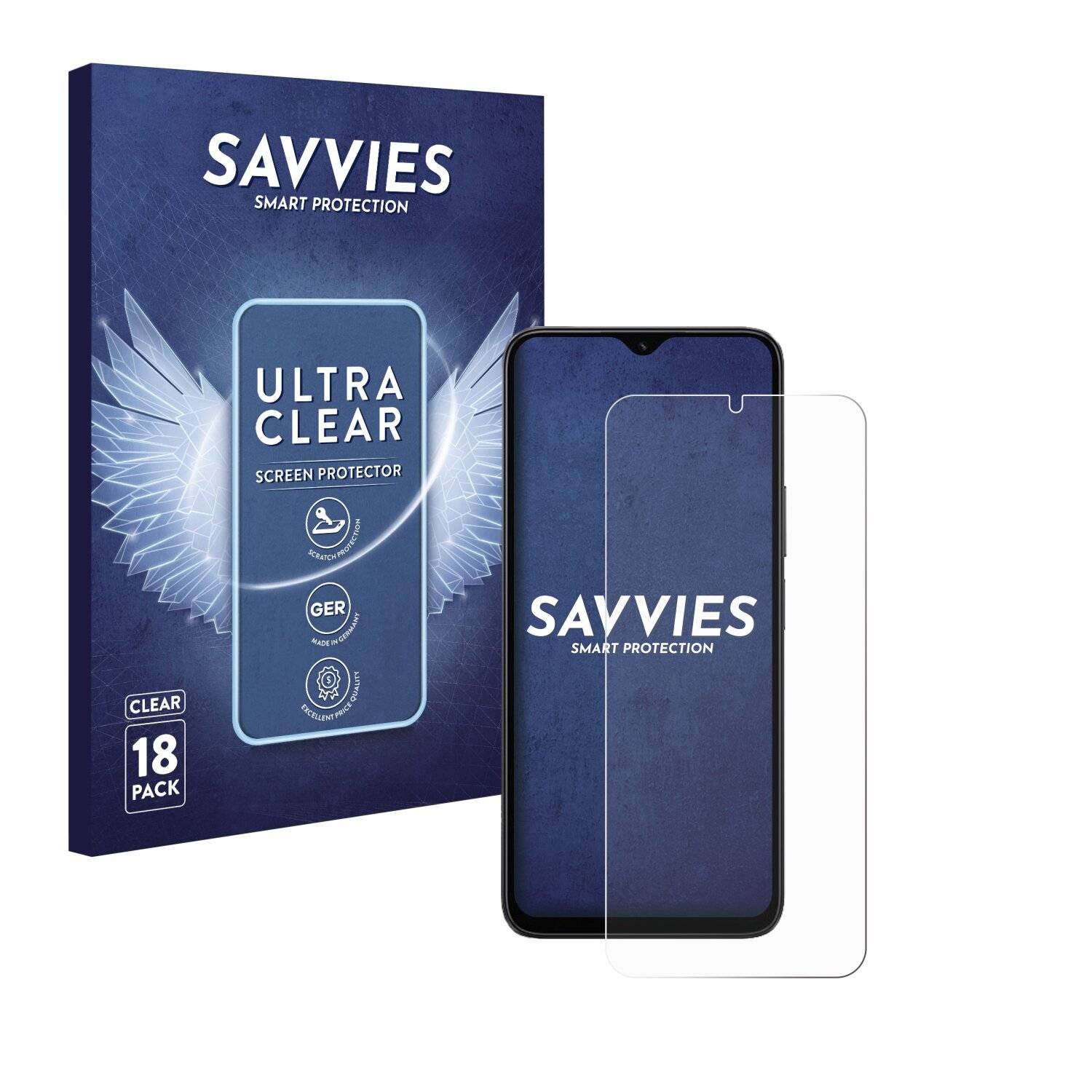 18x Savvies Displayschutz-Folie für Honor X5b