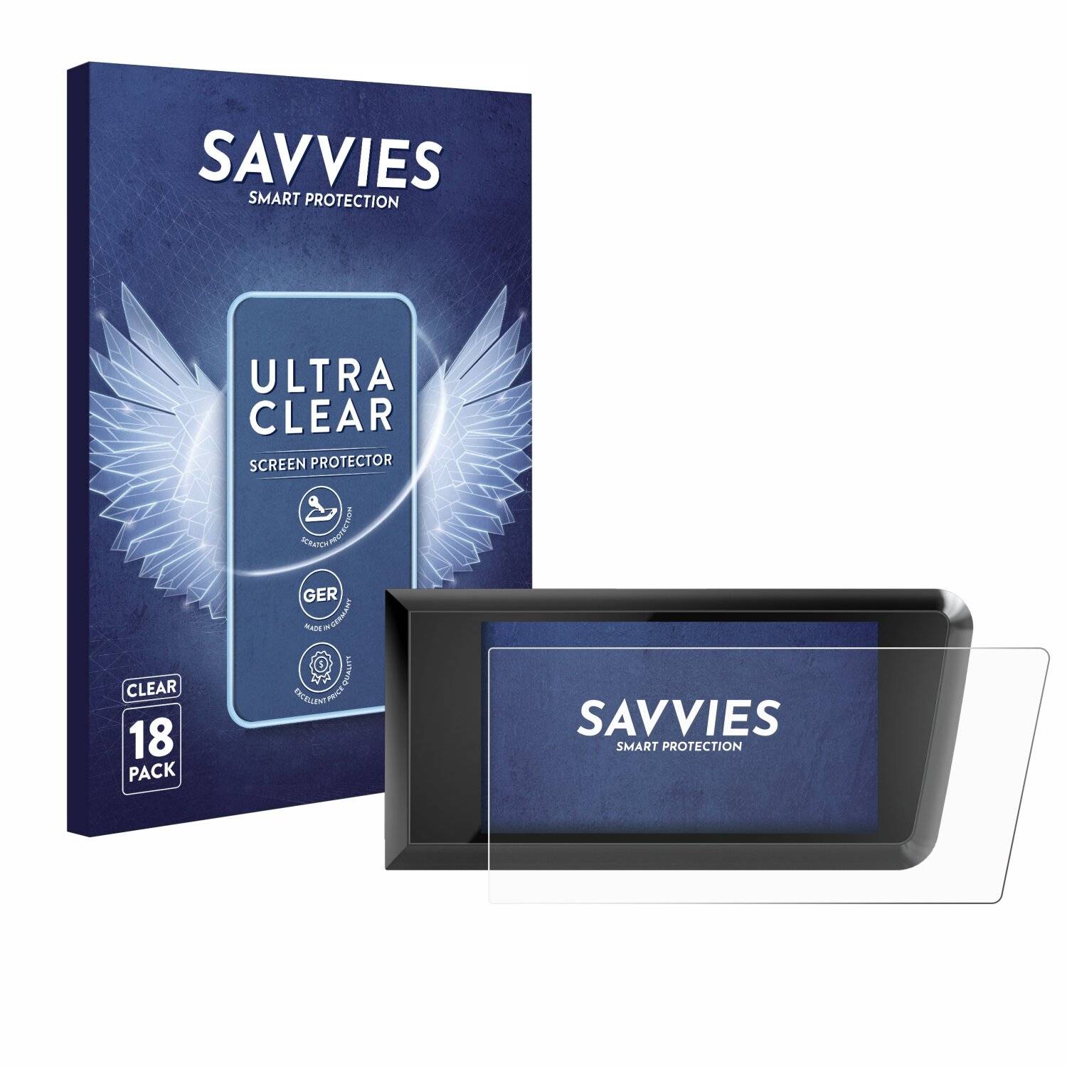 18x Savvies Displayschutz-Folie für Bosch Purion