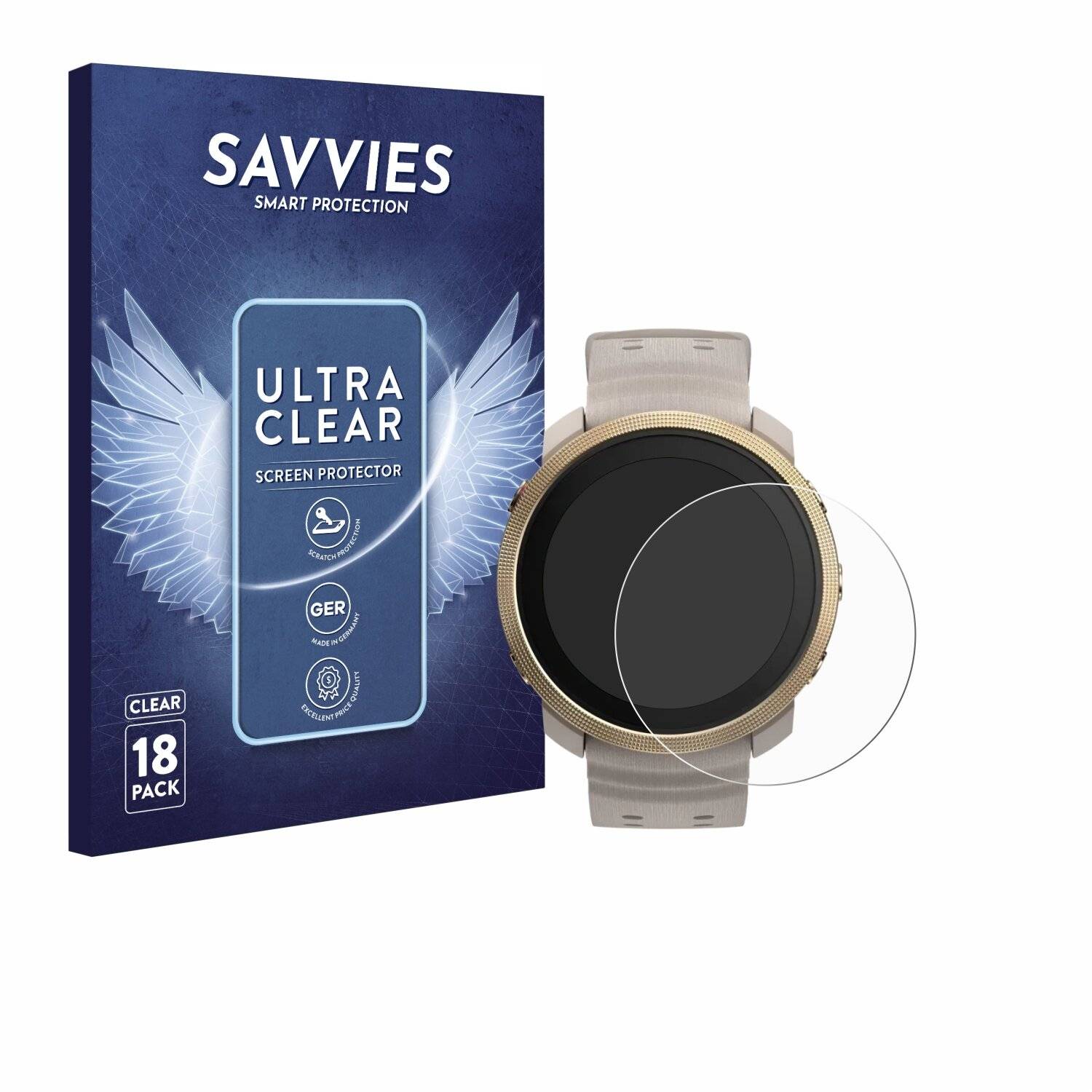 18x Savvies Displayschutz-Folie für Polar Vantage