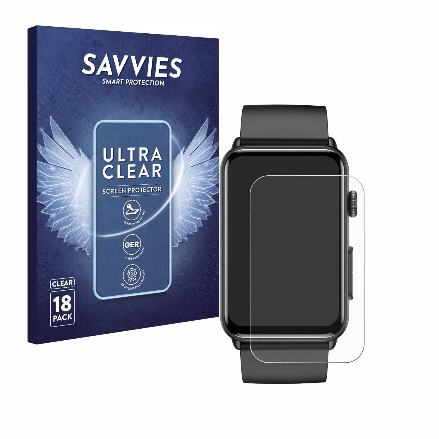 18x Savvies Displayschutz-Folie für Kardena Care Pro 4
