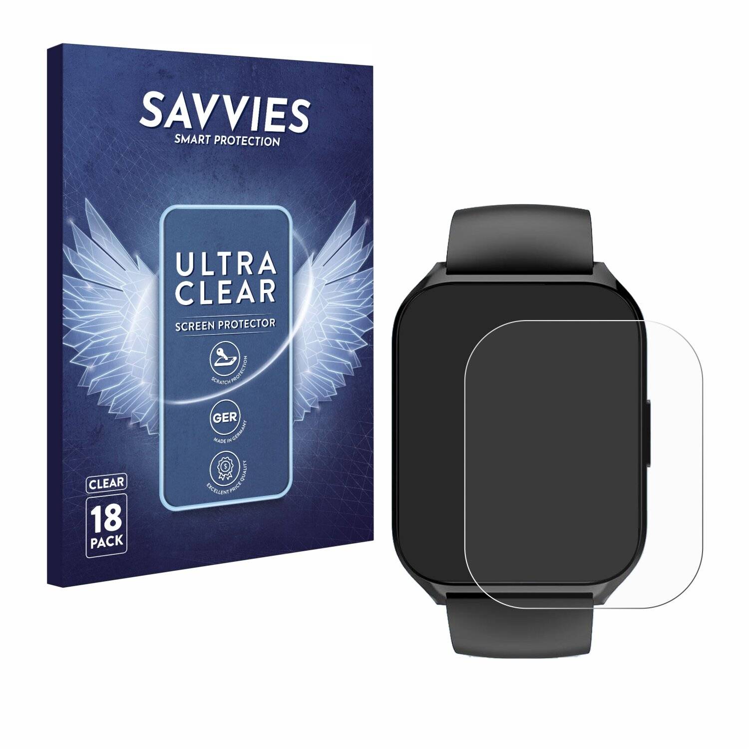 18x Savvies Displayschutz-Folie für Dusonlap MT65