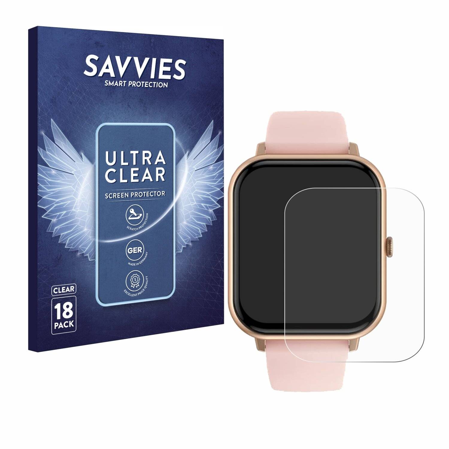 18x Savvies Displayschutz-Folie für Manufacturer S5