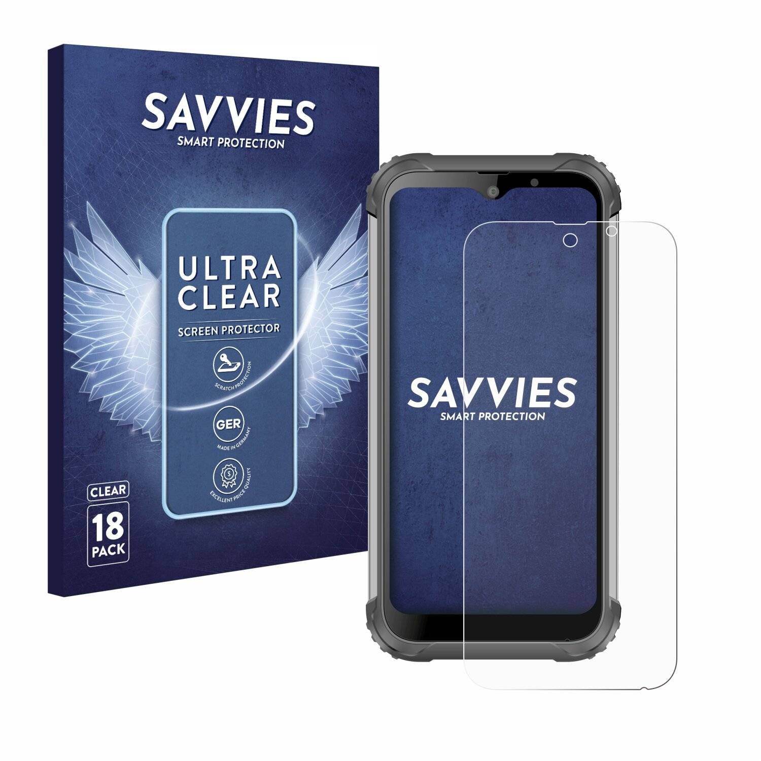 18x Savvies Displayschutz-Folie für Athesi