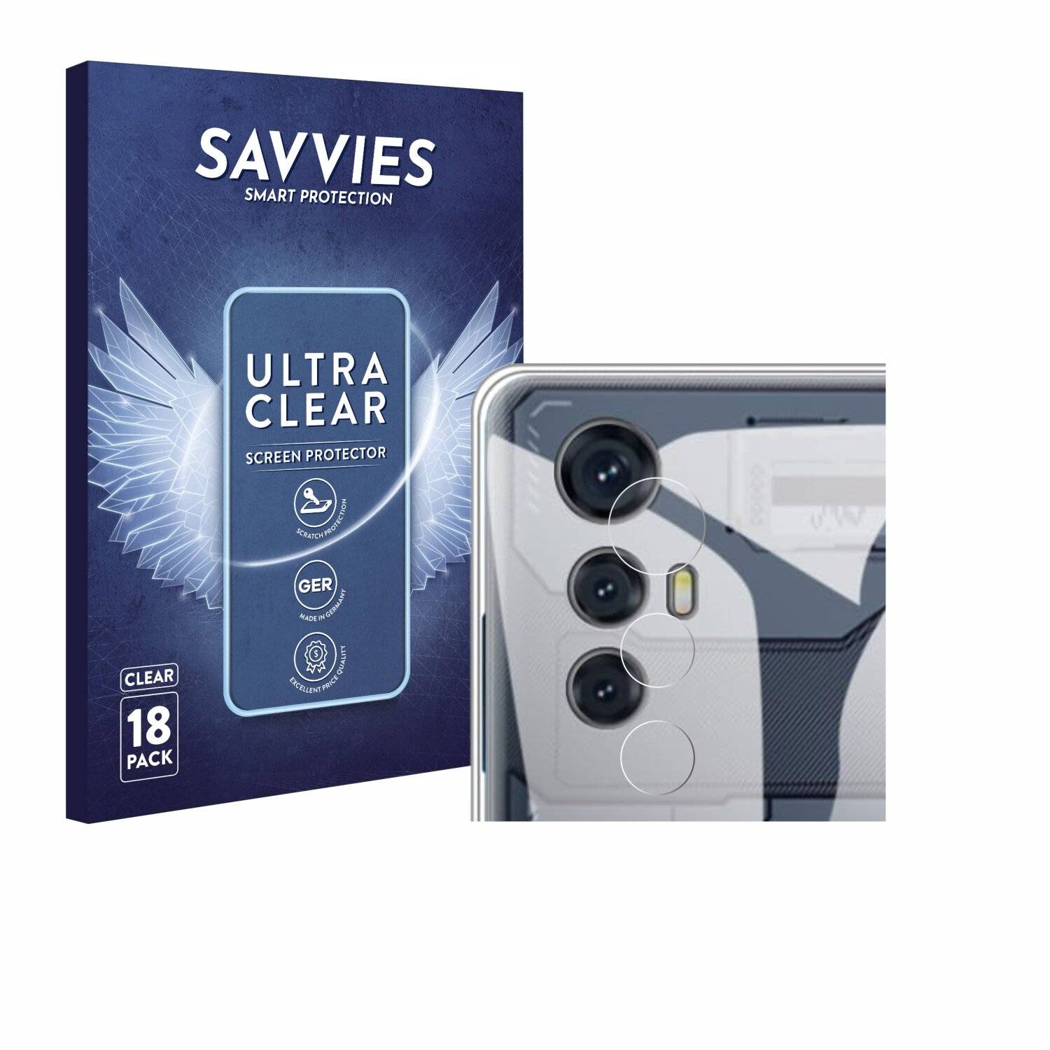 18x Savvies Displayschutz-Folie für Cubot Max 5 (NUR