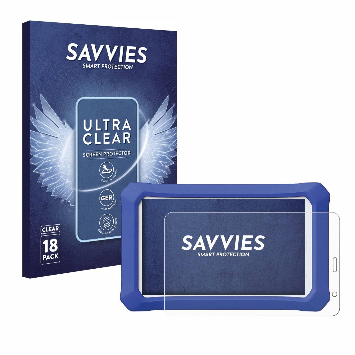 18x Savvies Displayschutz-Folie für Clementoni Clempad
