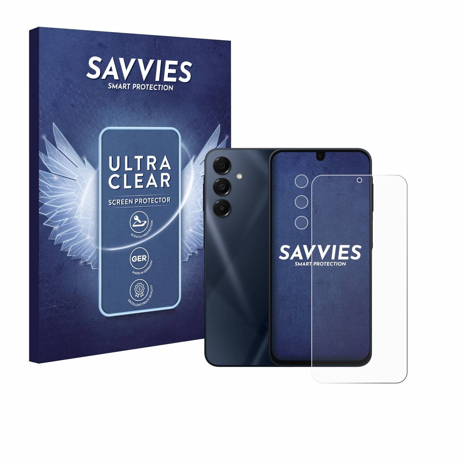 18x Savvies Displayschutz-Folie für Samsung Galaxy A16 4G