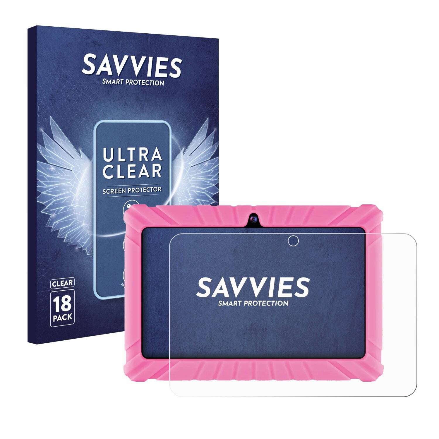 18x Savvies Displayschutz-Folie für Contixo V8