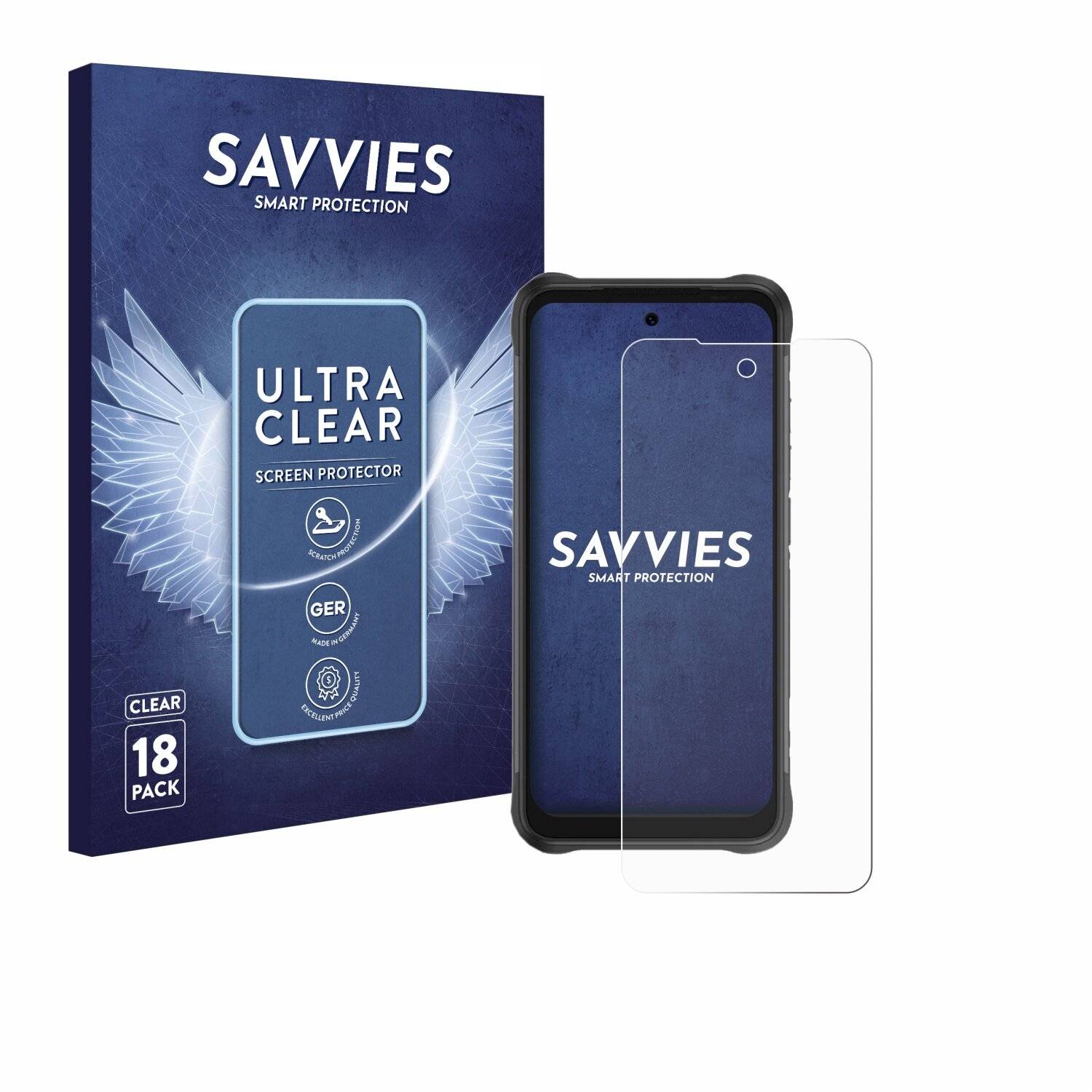 18x Savvies Displayschutz-Folie für Umidigi Bison GT2 Pro