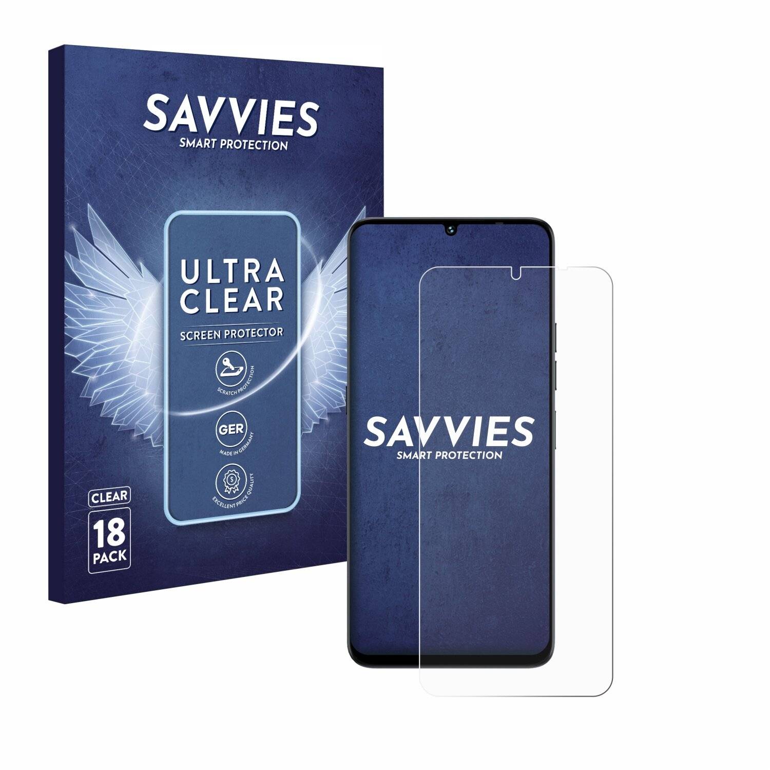 18x Savvies Displayschutz-Folie für Umidigi G9