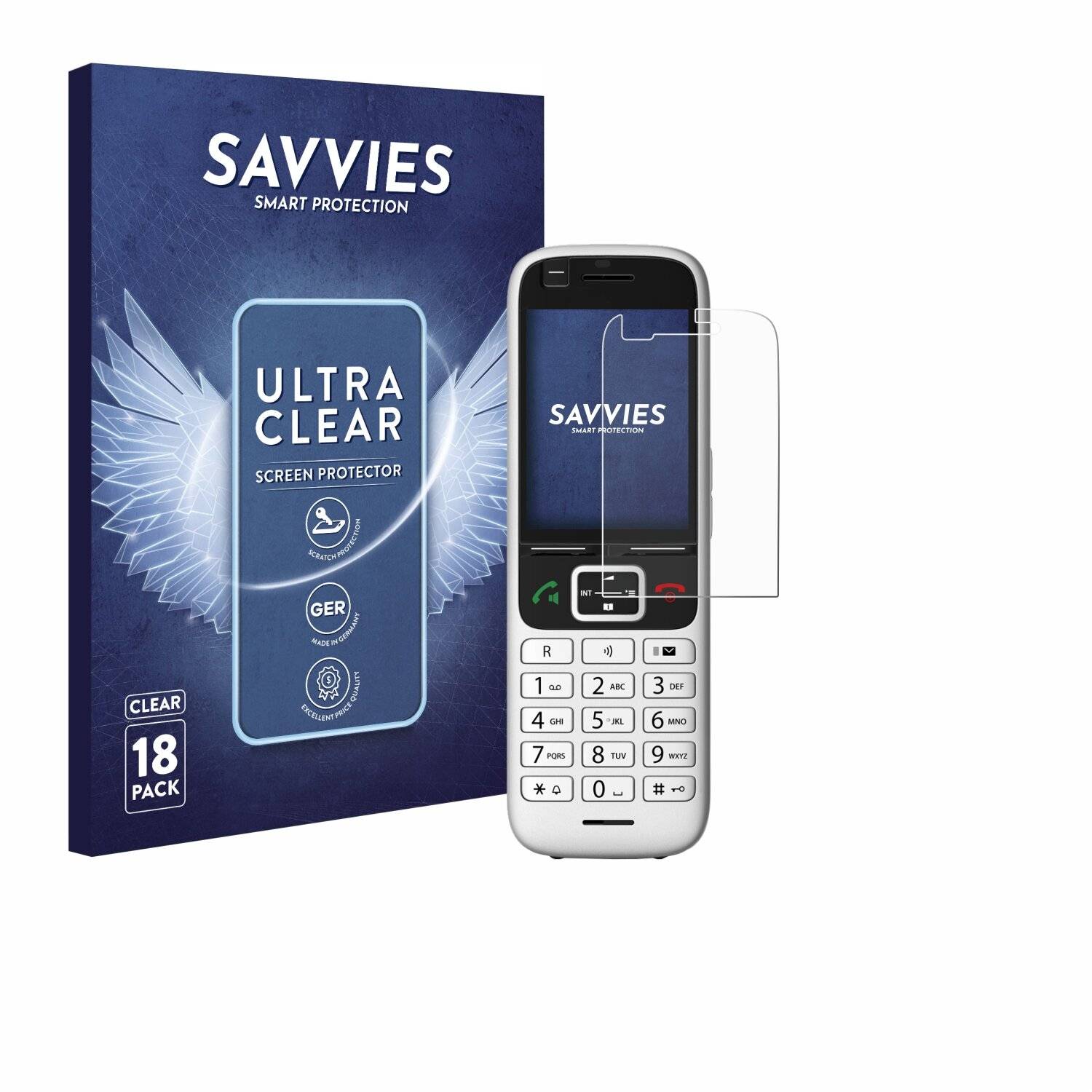 18x Savvies Displayschutz-Folie für Unify OpenScape