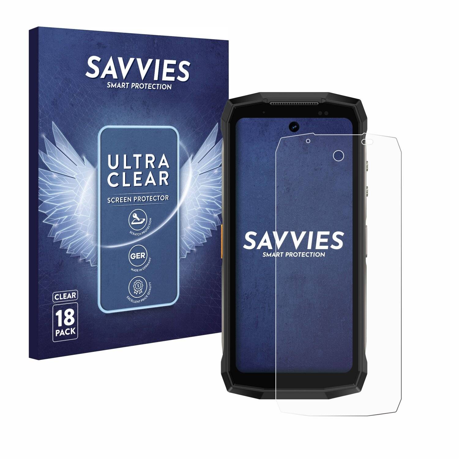 18x Savvies Displayschutz-Folie für Ulefone Armor Mini 20