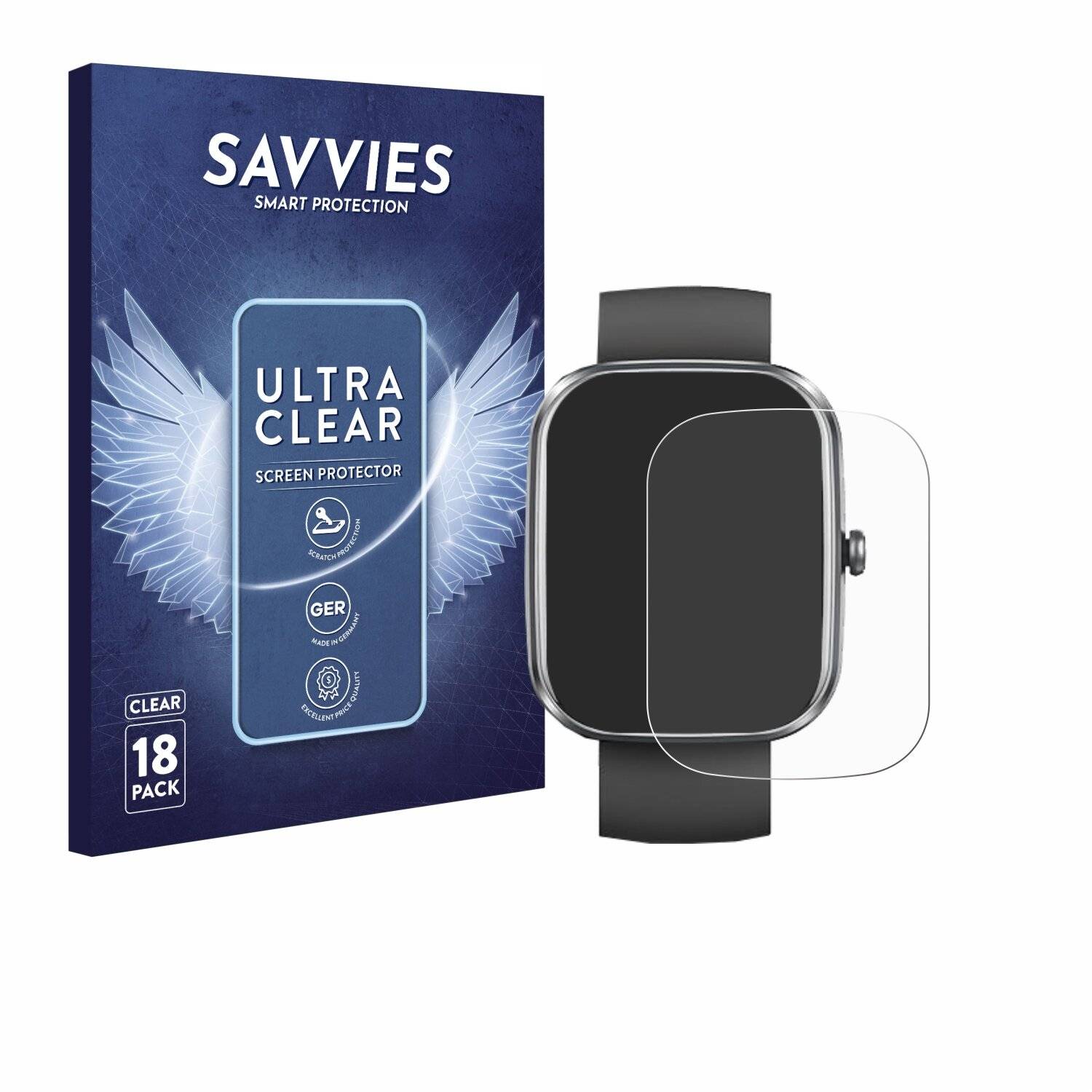 18x Savvies Displayschutz-Folie für Dyurwa T60