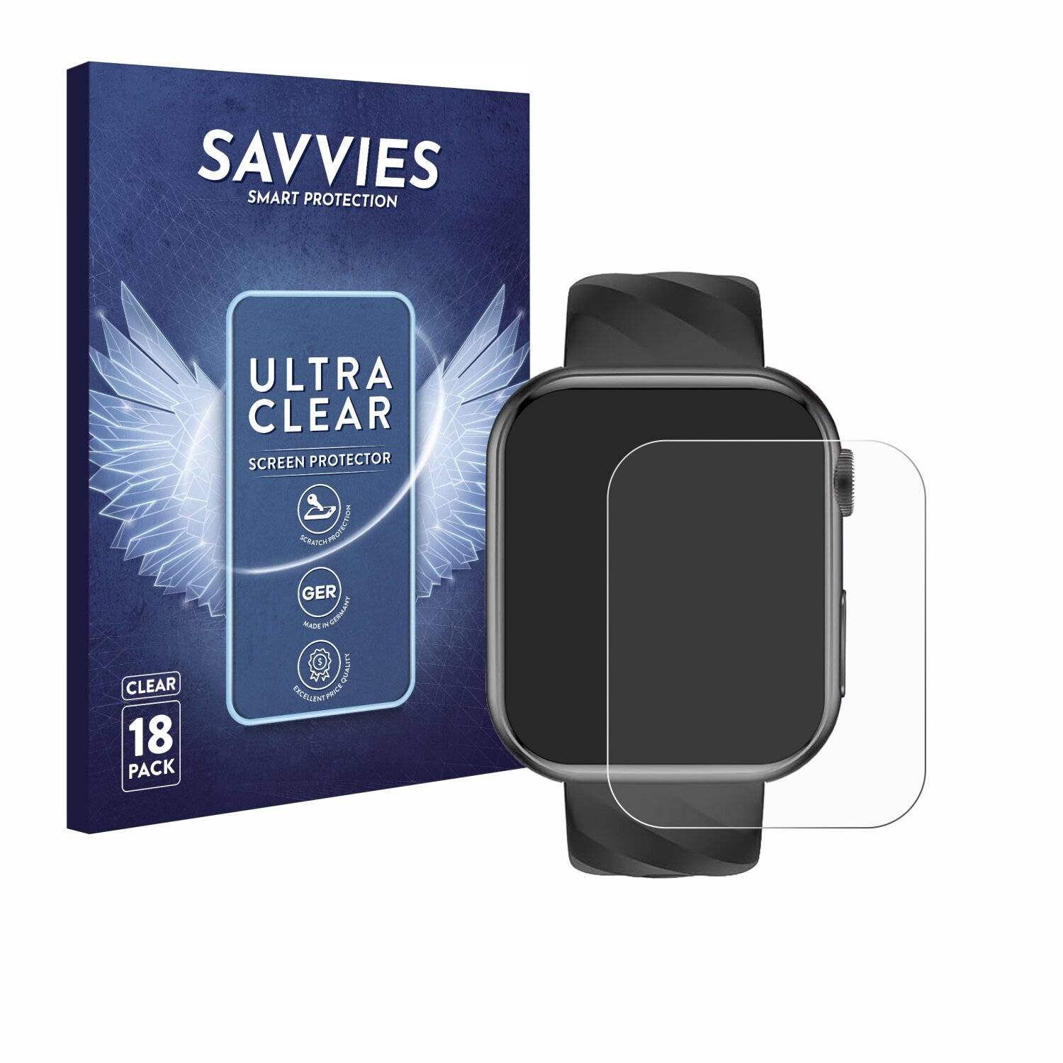 18x Savvies Displayschutz-Folie für Marsyu MT500