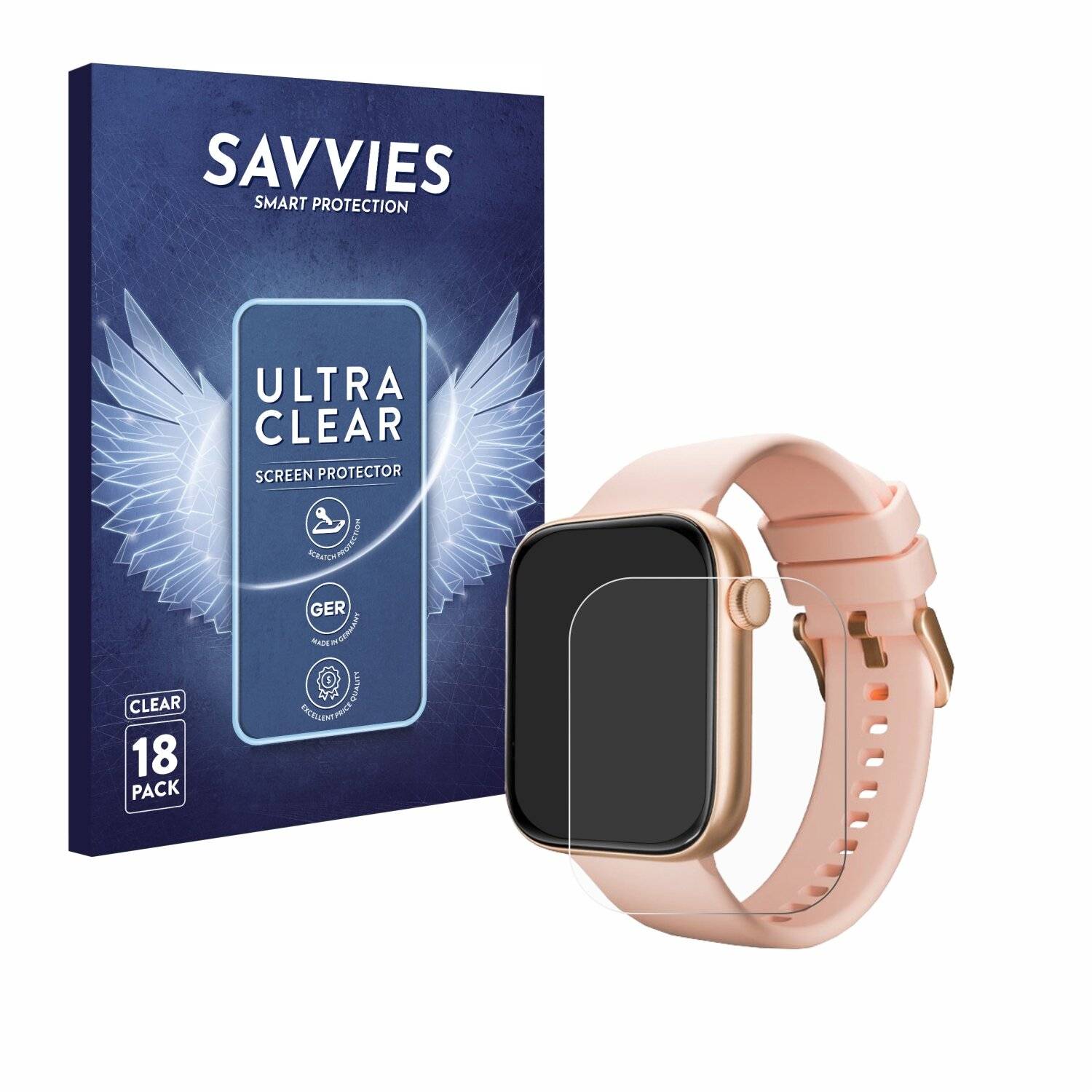 18x Savvies Displayschutz-Folie für Maoo ProWatch