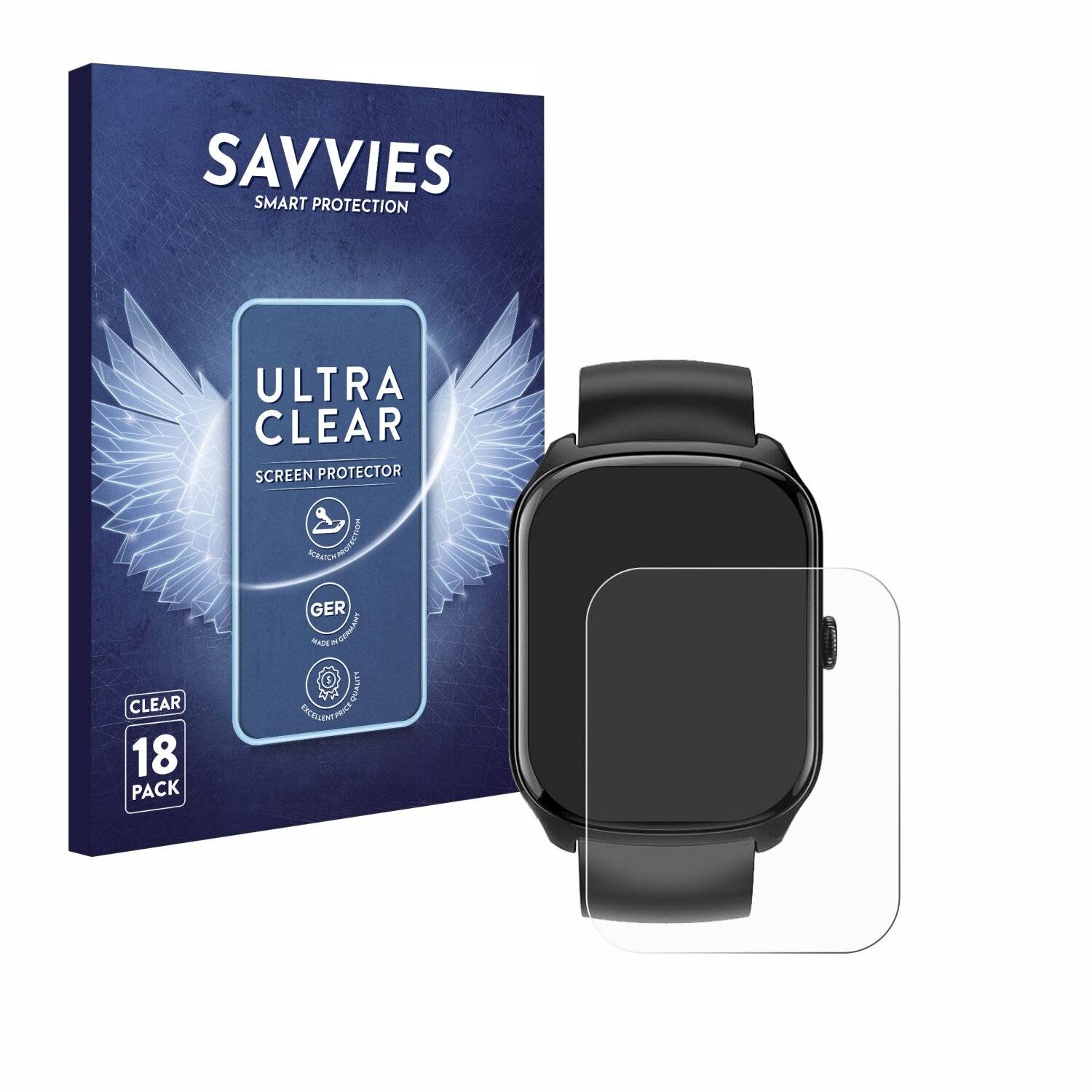 18x Savvies Displayschutz-Folie für Qecnato S68