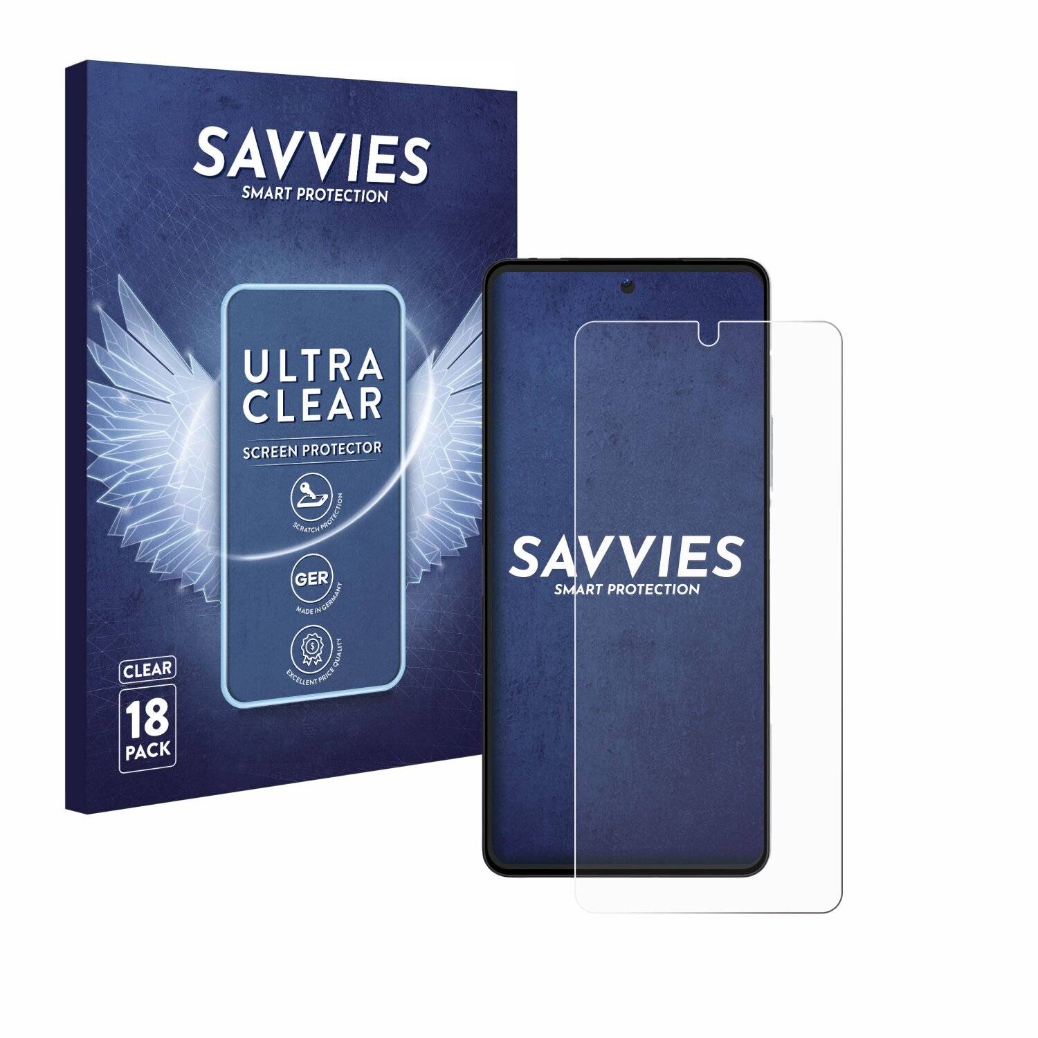 18x Savvies Displayschutz-Folie für Vivo iQOO