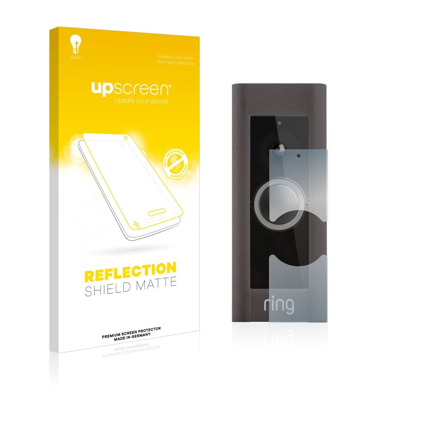 upscreen Reflection Shield Matt Schutzfolie für Ring Video Doorbell